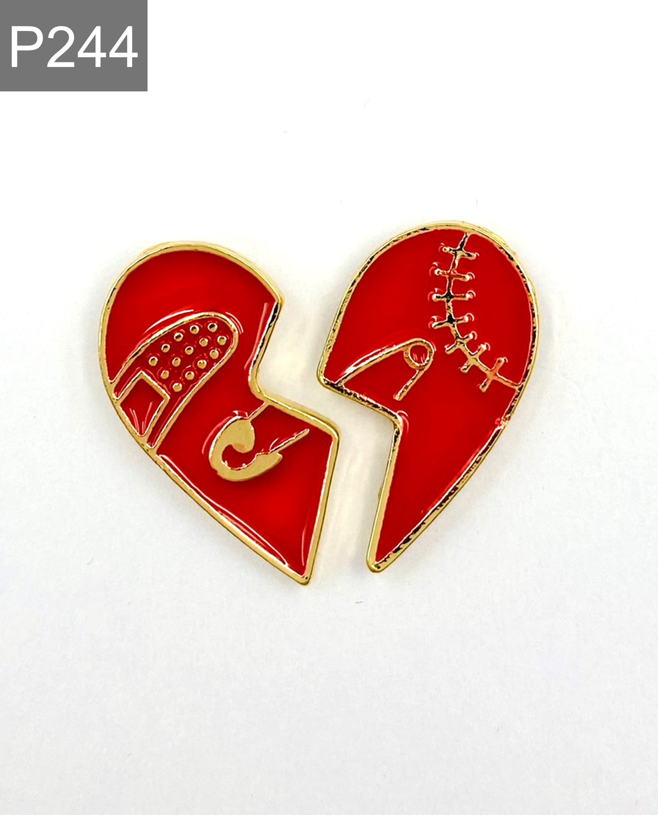 Friendship Heart Enamel Pin