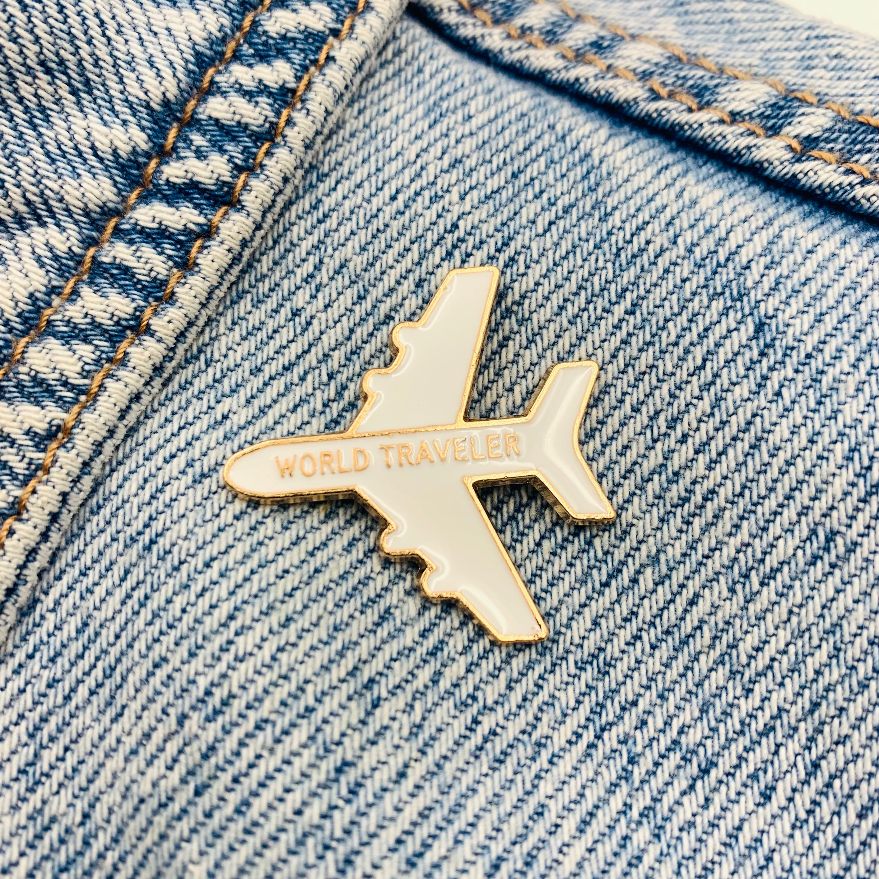 Airplane Emaille Pins