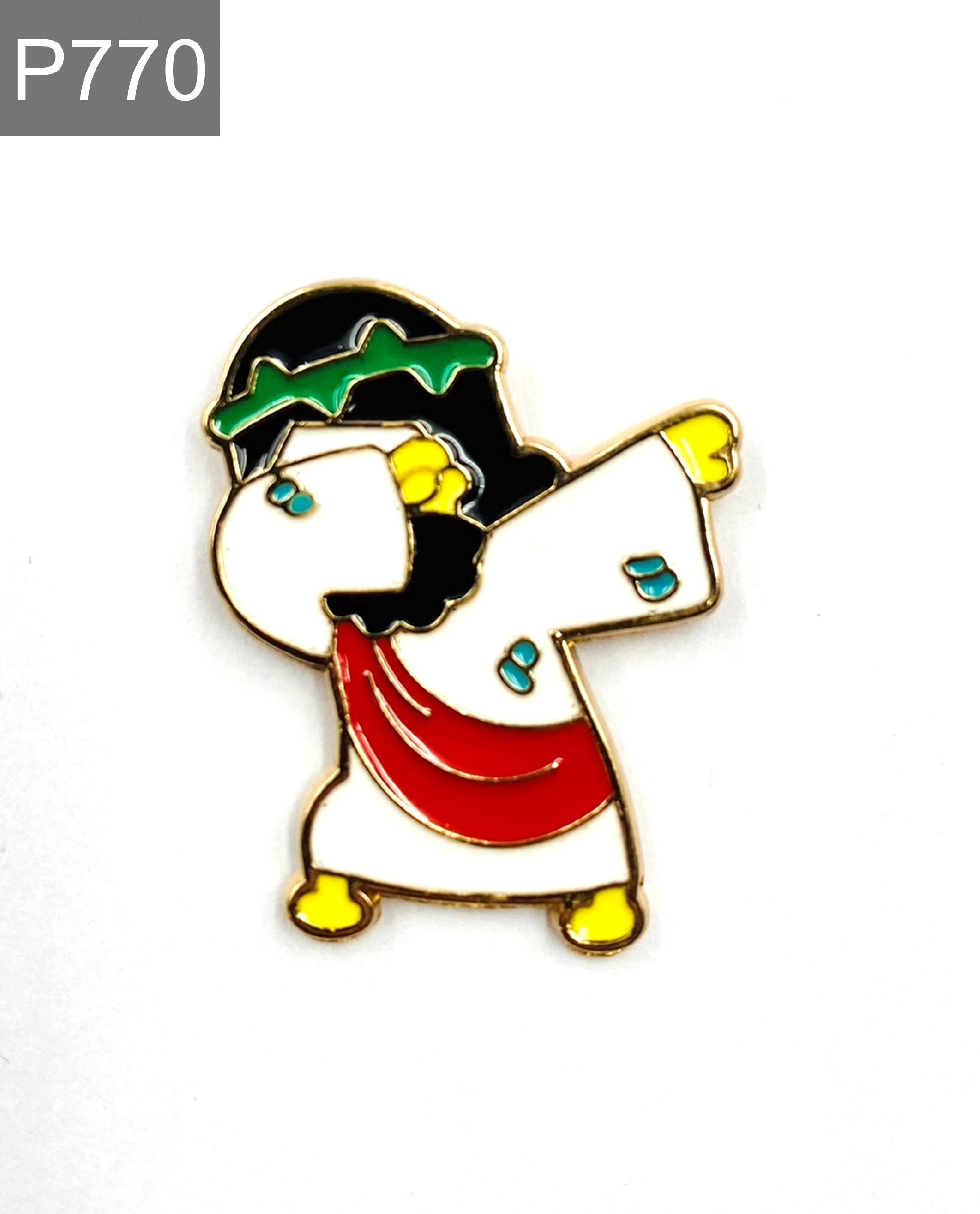 Funny Jesus Dabbing Emaille Pin