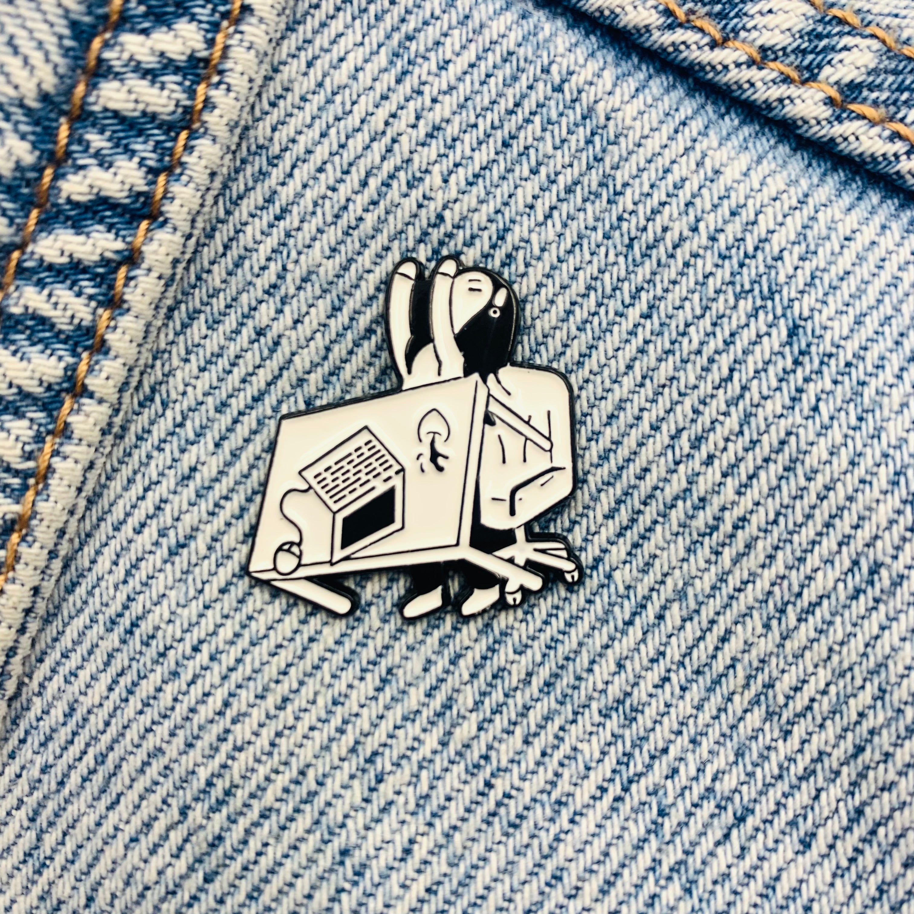 Homework Girl Enamel Pin