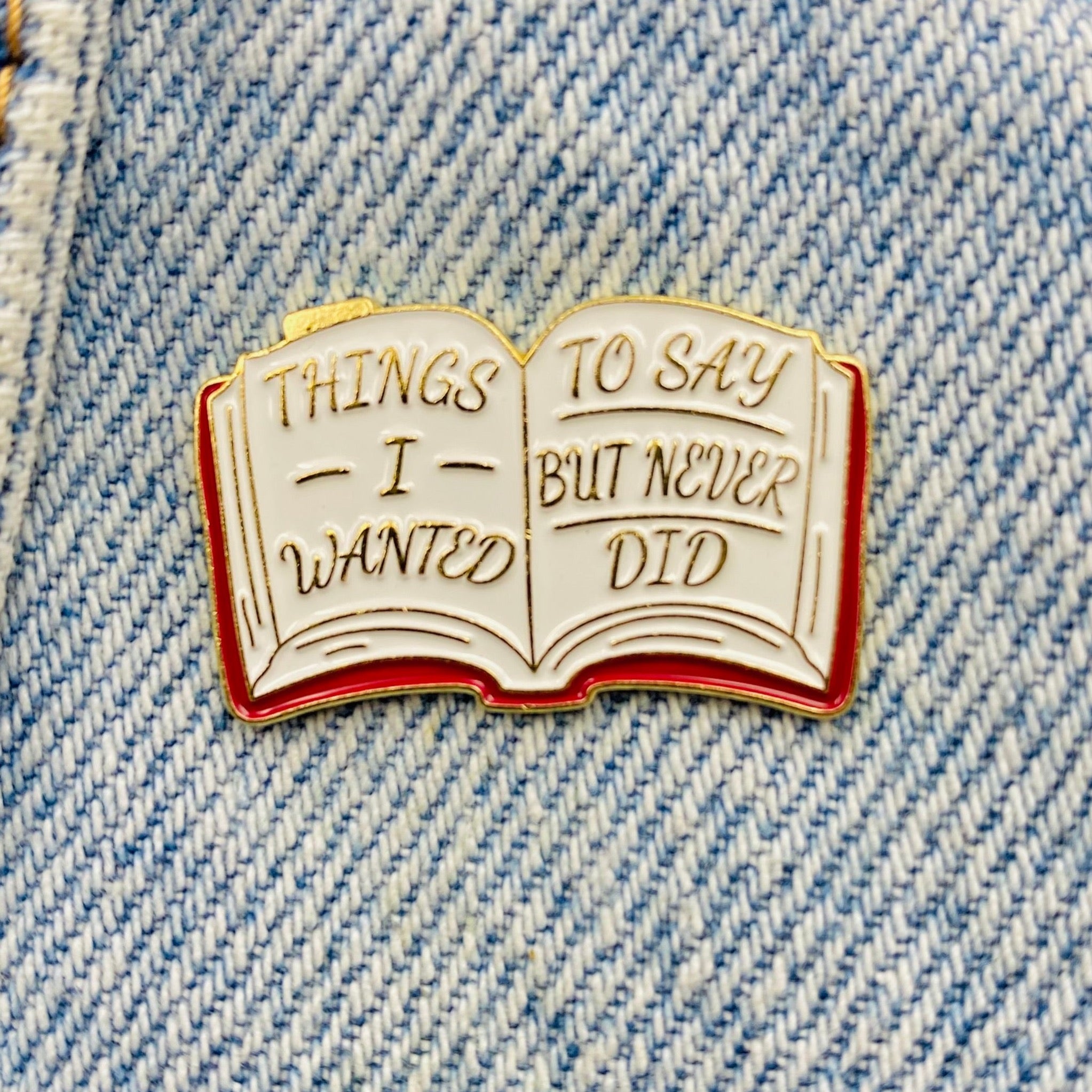 Saying book Enamel Pin