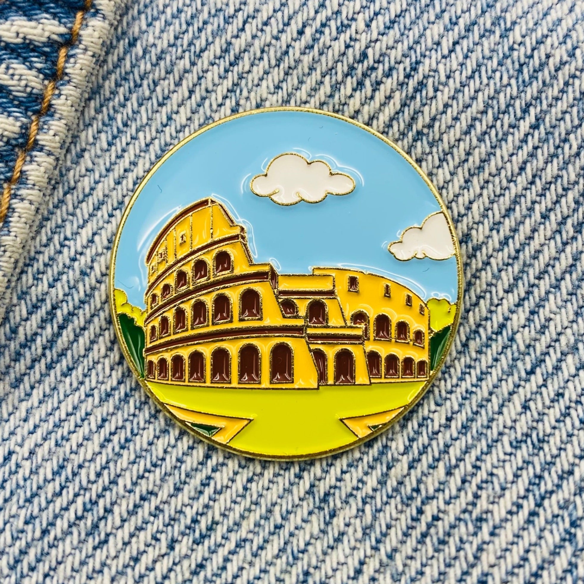 Rome Enamel Pin