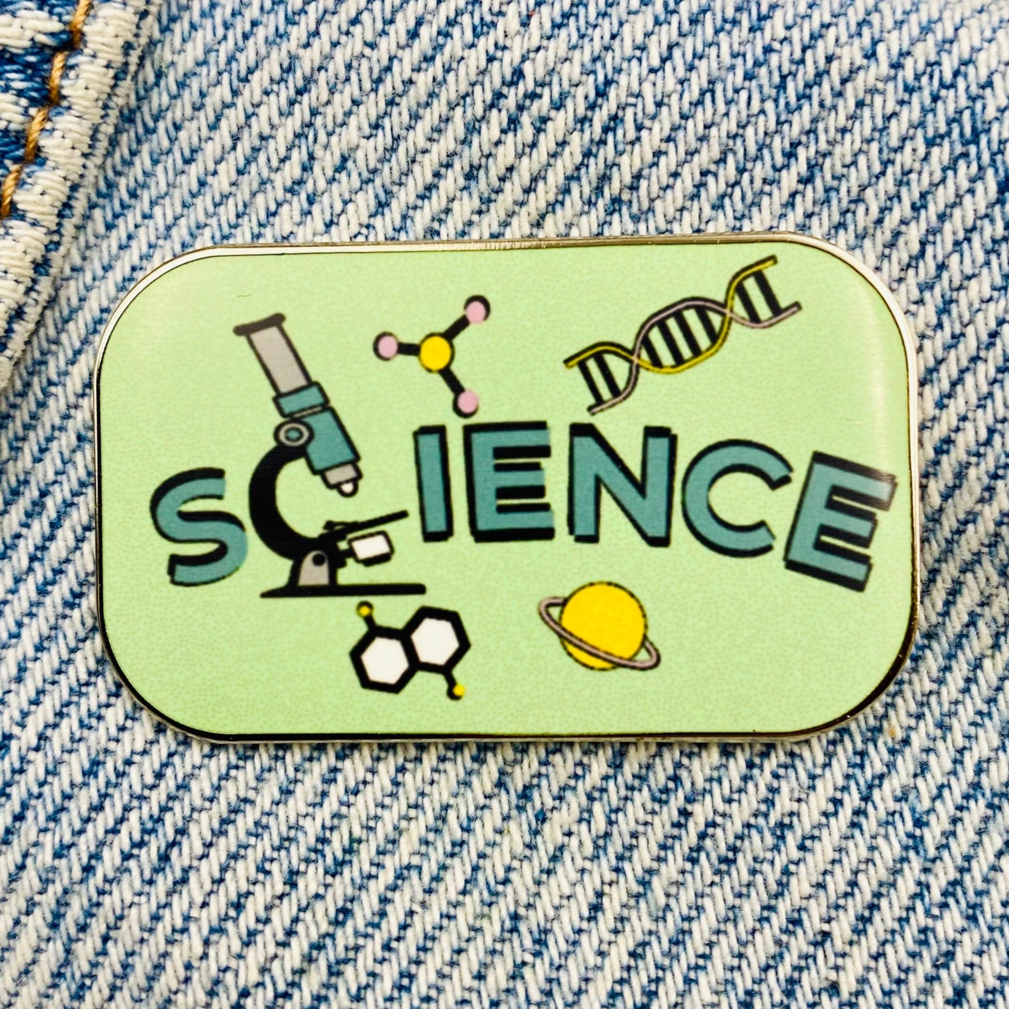 Wissenschaft Emaille Pin