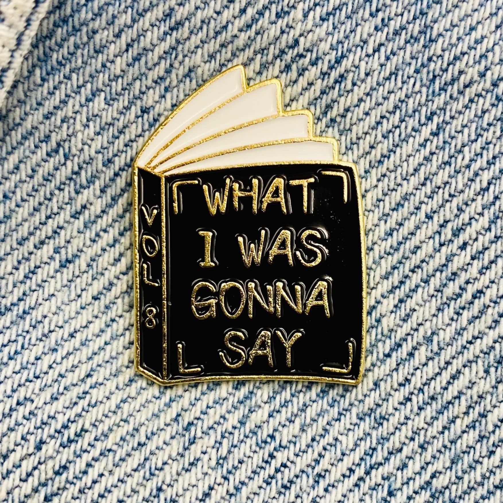 Saying Book Enamel Pin