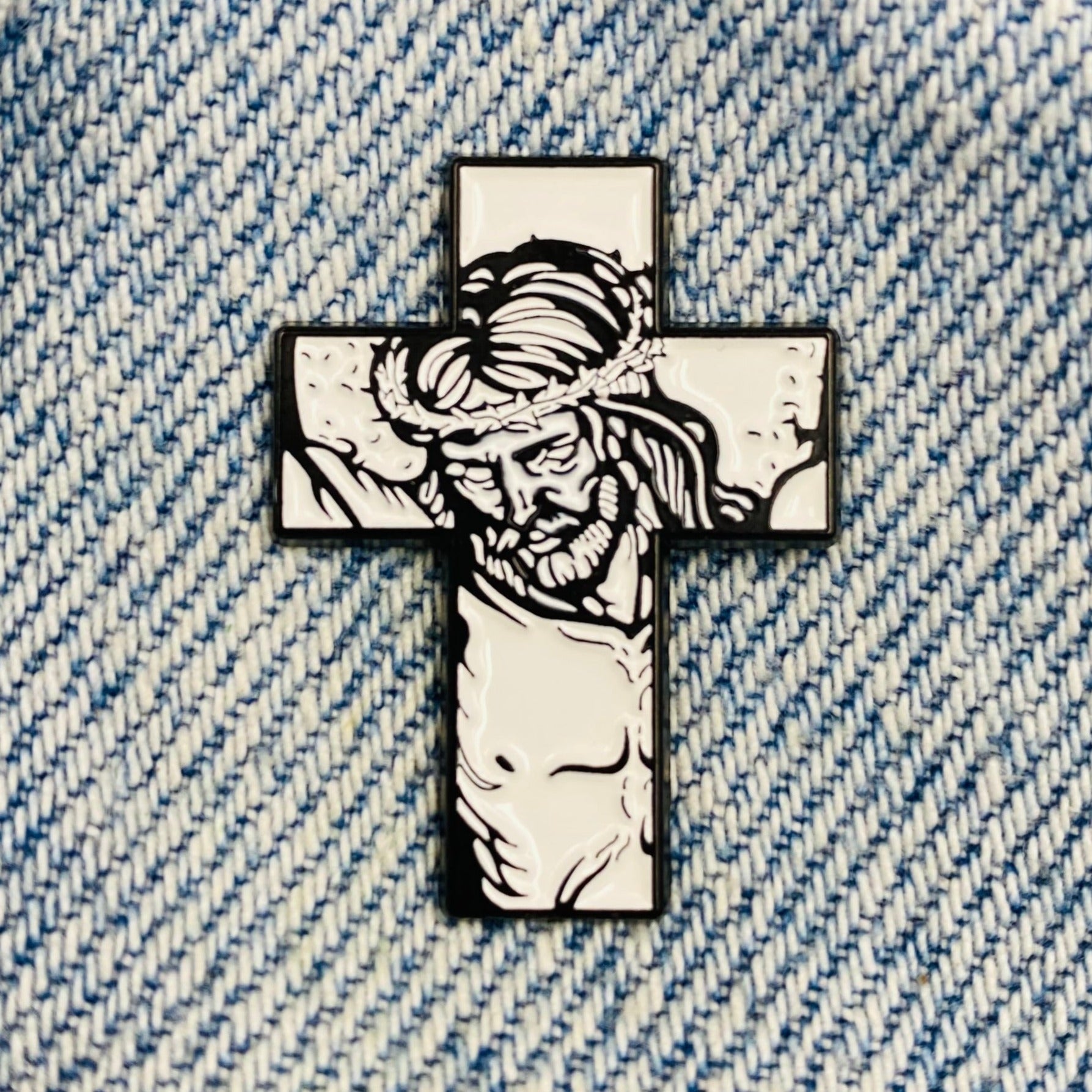 Christian cross Jesus Enamel Pin