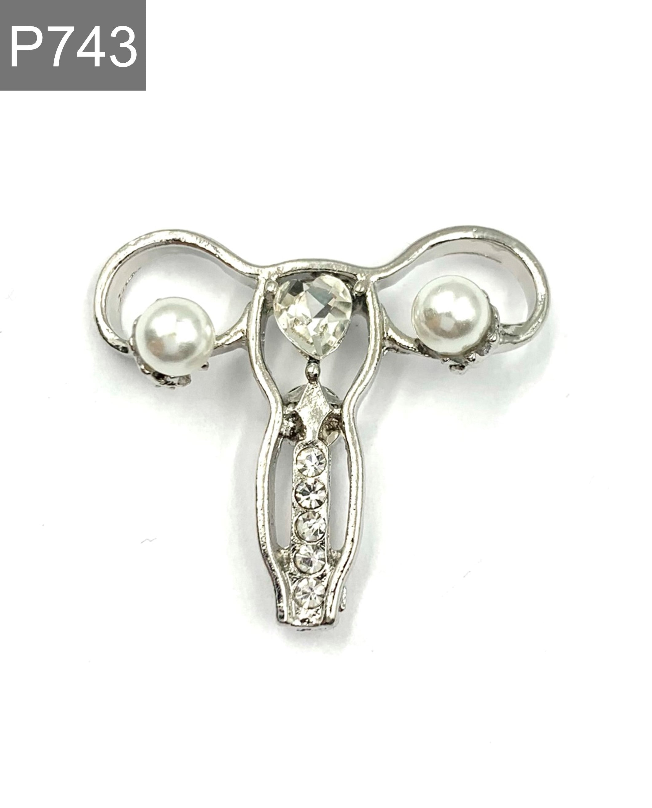 Uterus Emaille Pins