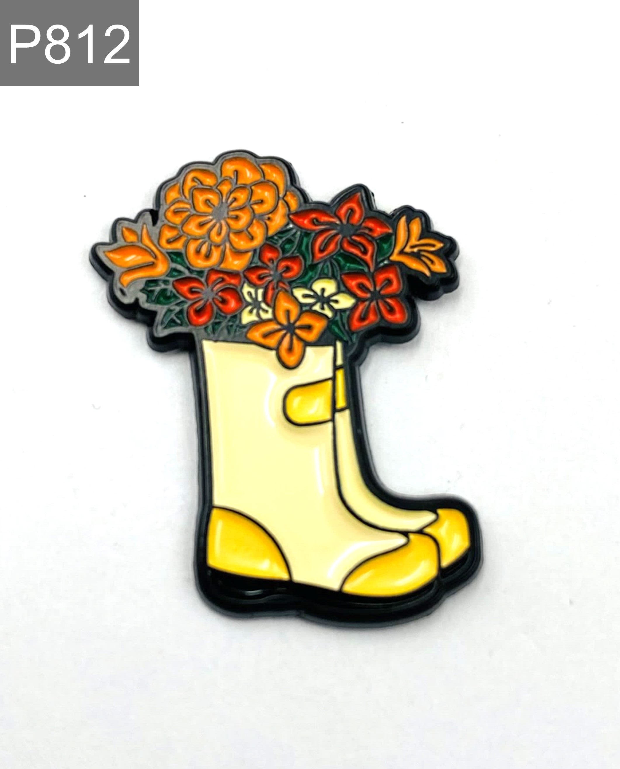 Boots with flowers Enamel Pin