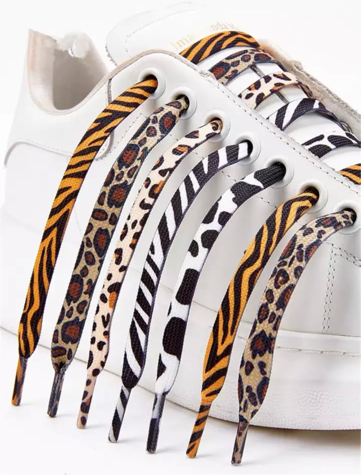 Zebra Print Shoelaces 140cm