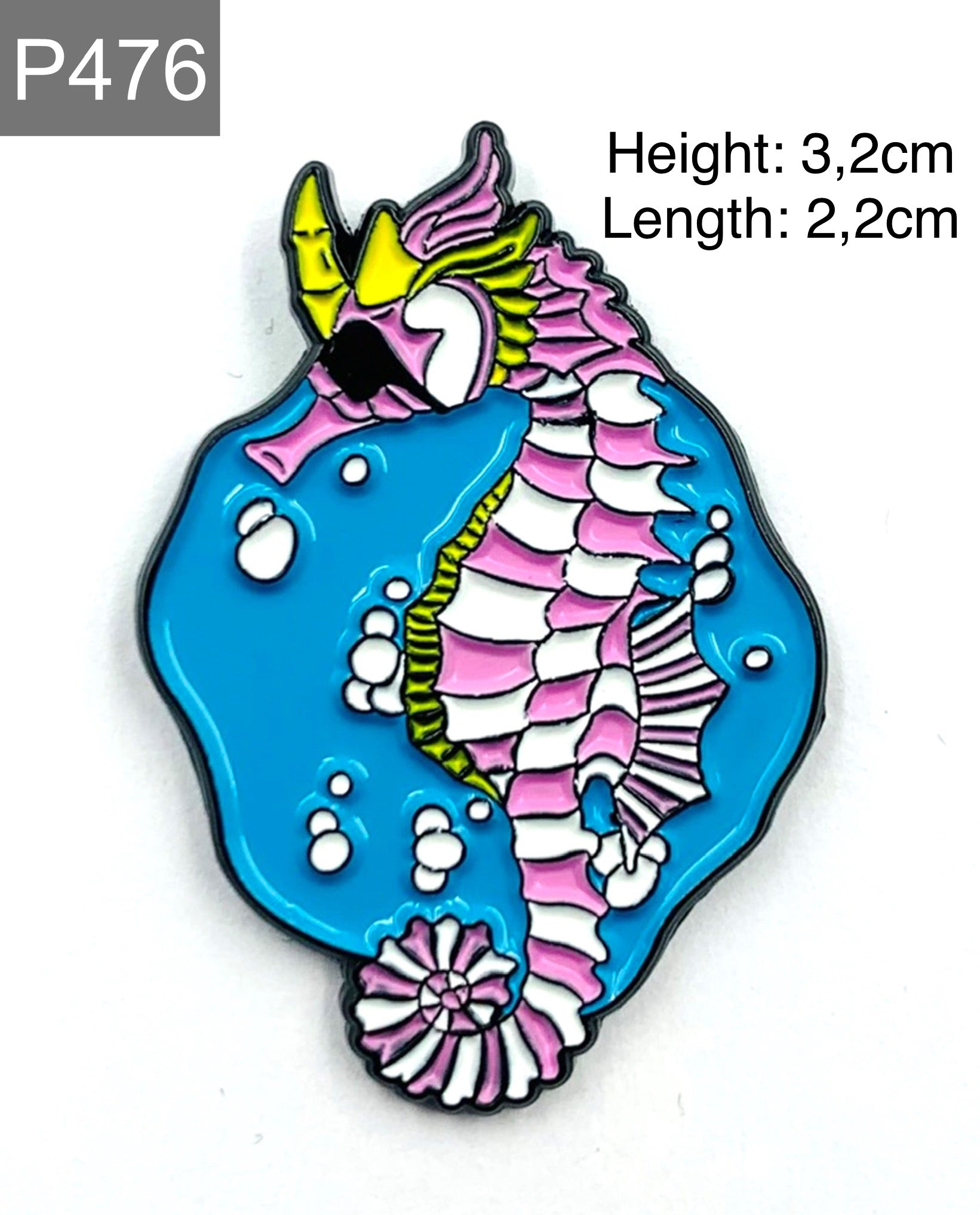 Seahorse with sunglasses Enamel Pin