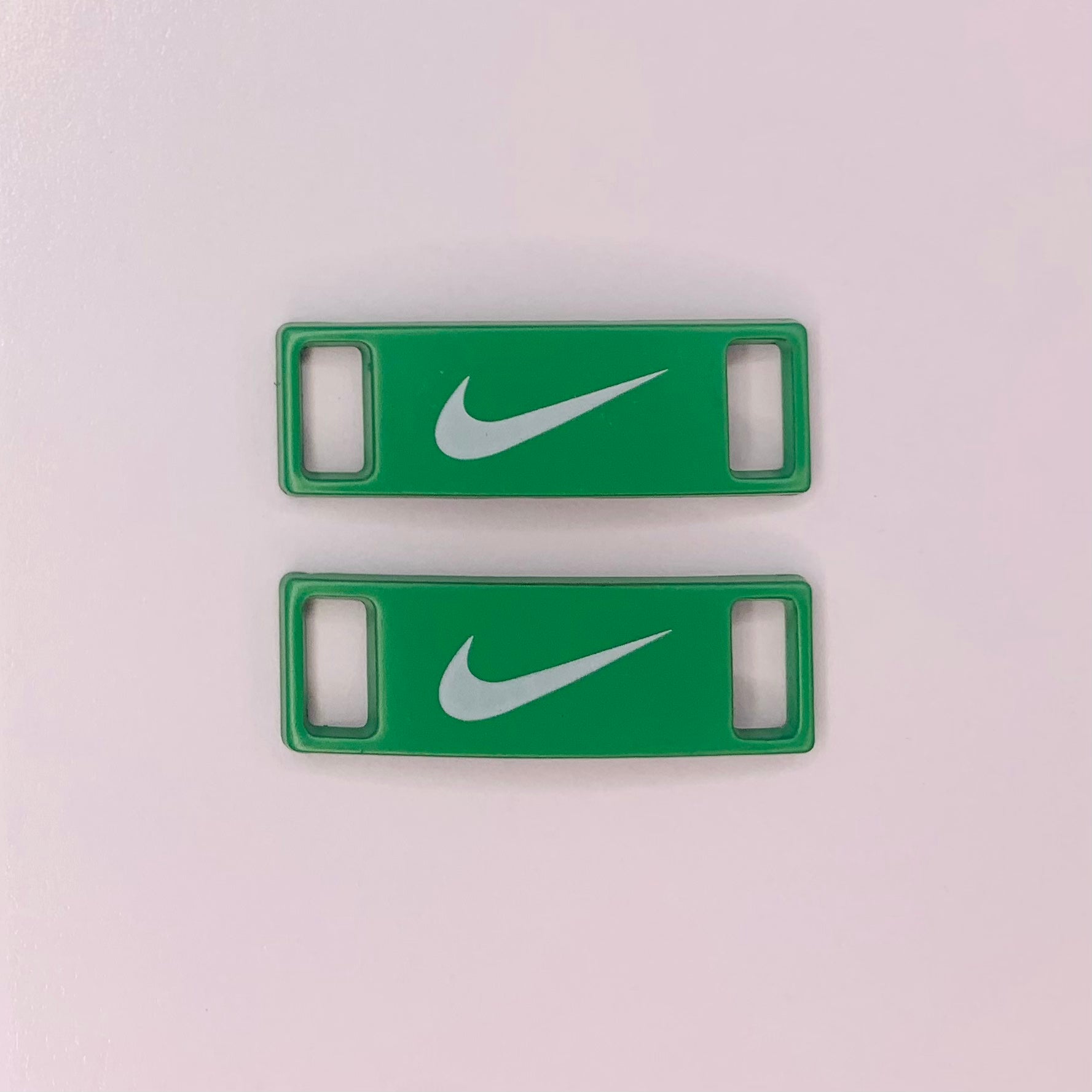 Green / White Nike lace locks