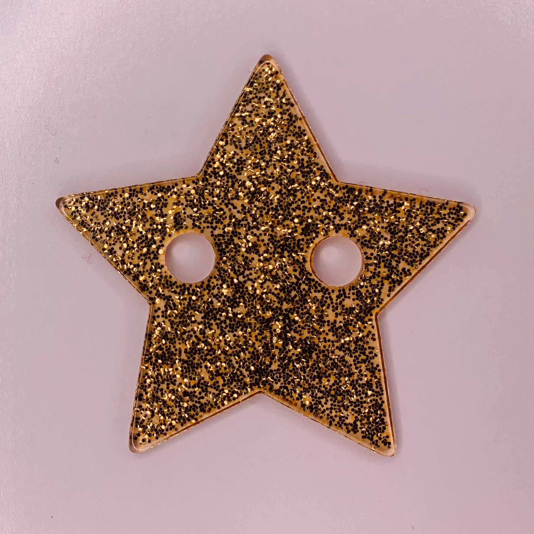 Golden glitter  star lace locks