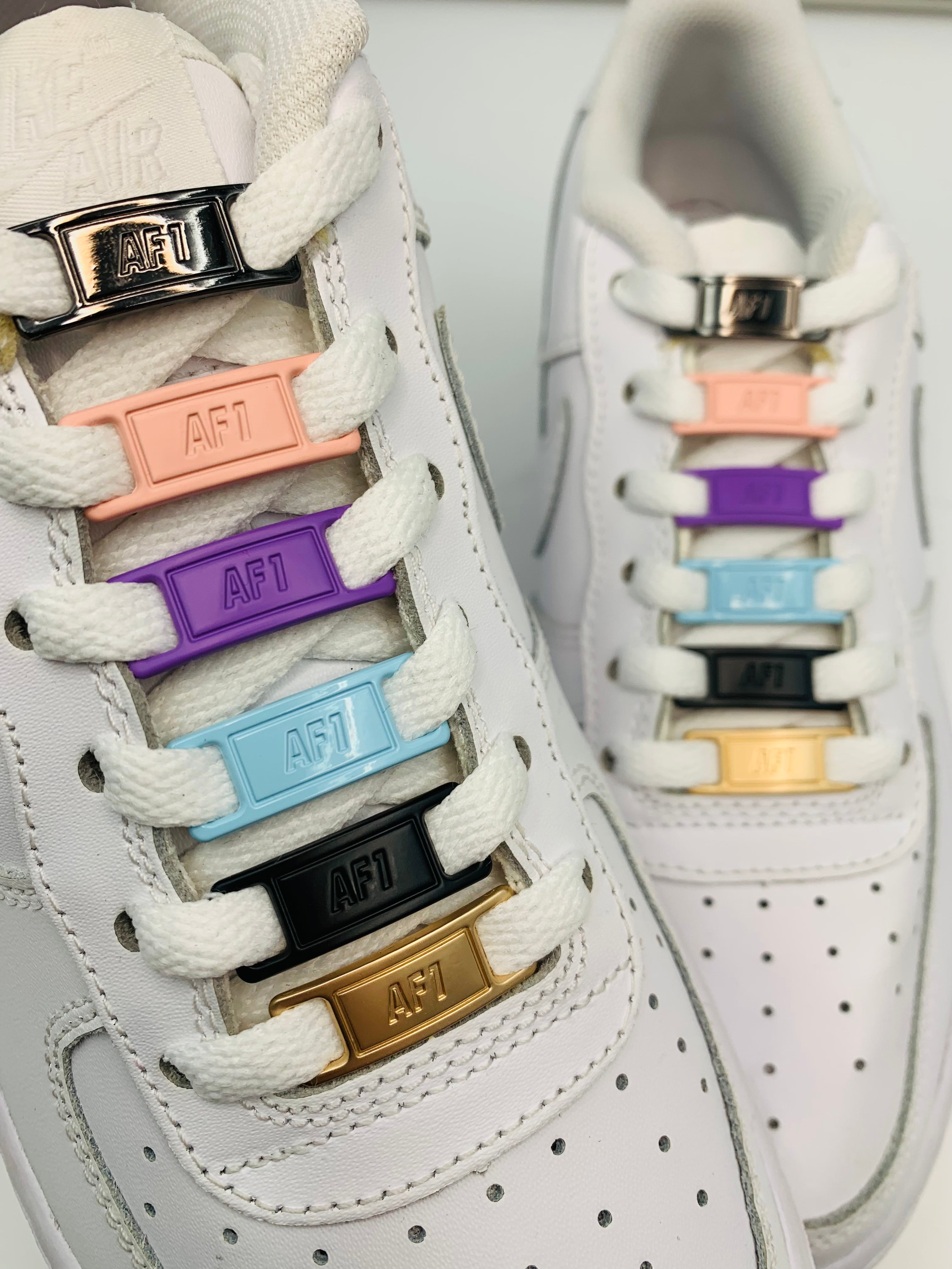 Roségoldene AF1 Lace Locks