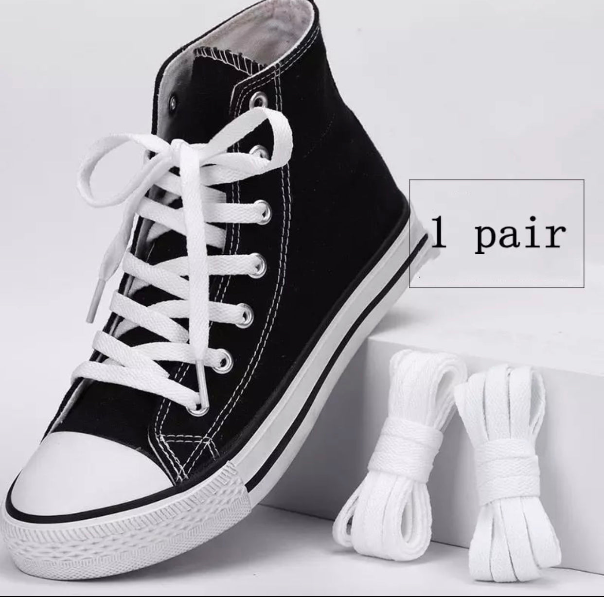 White Shoelaces 160cm