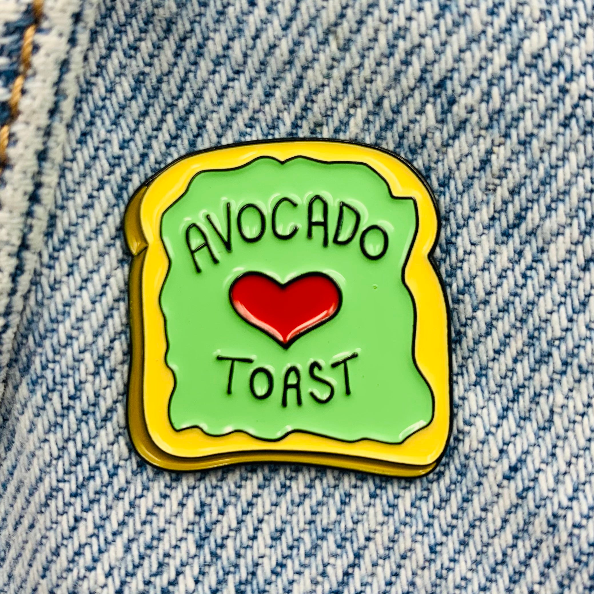 Avocado Toast Enamel Pin