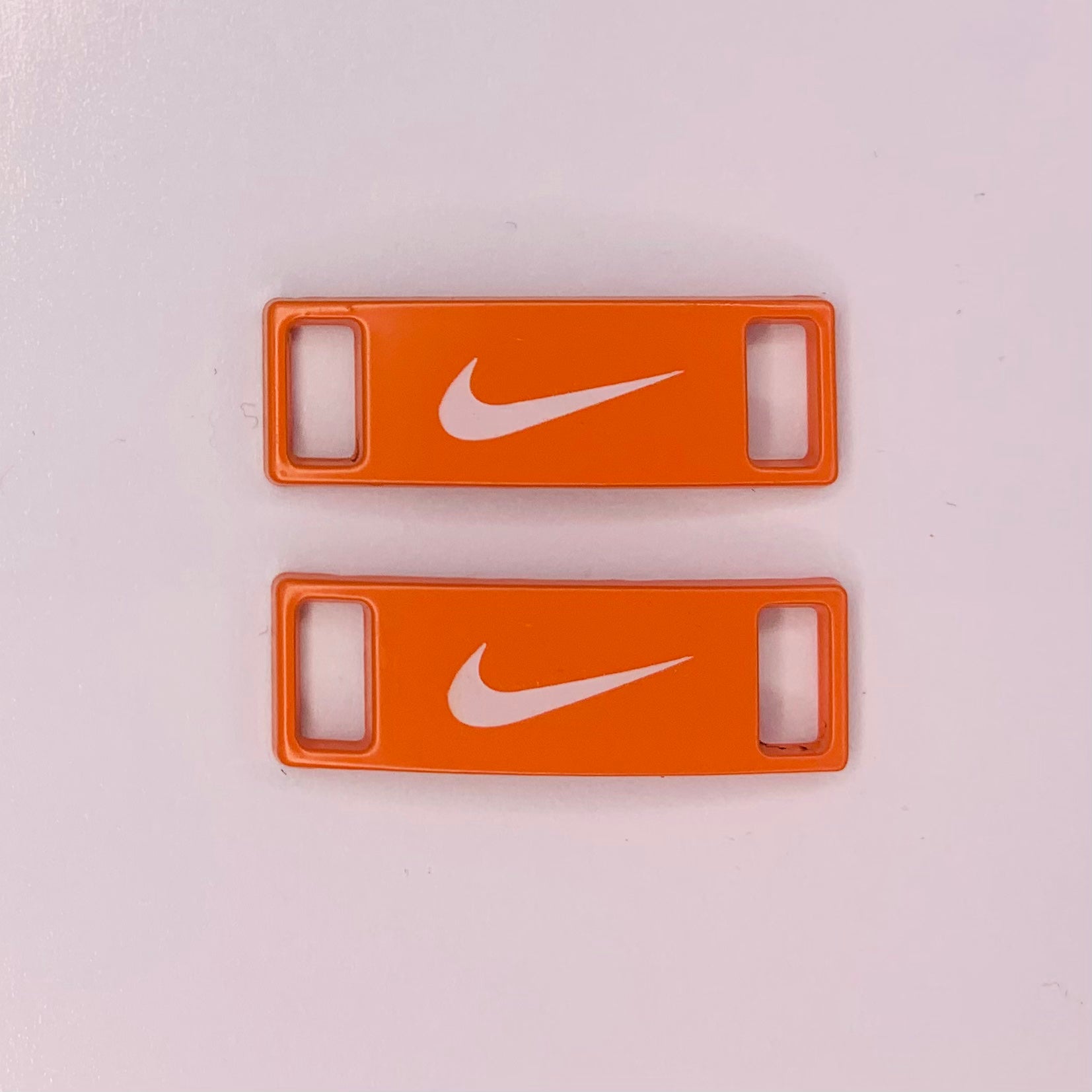 Orange / White Nike Lace Locks