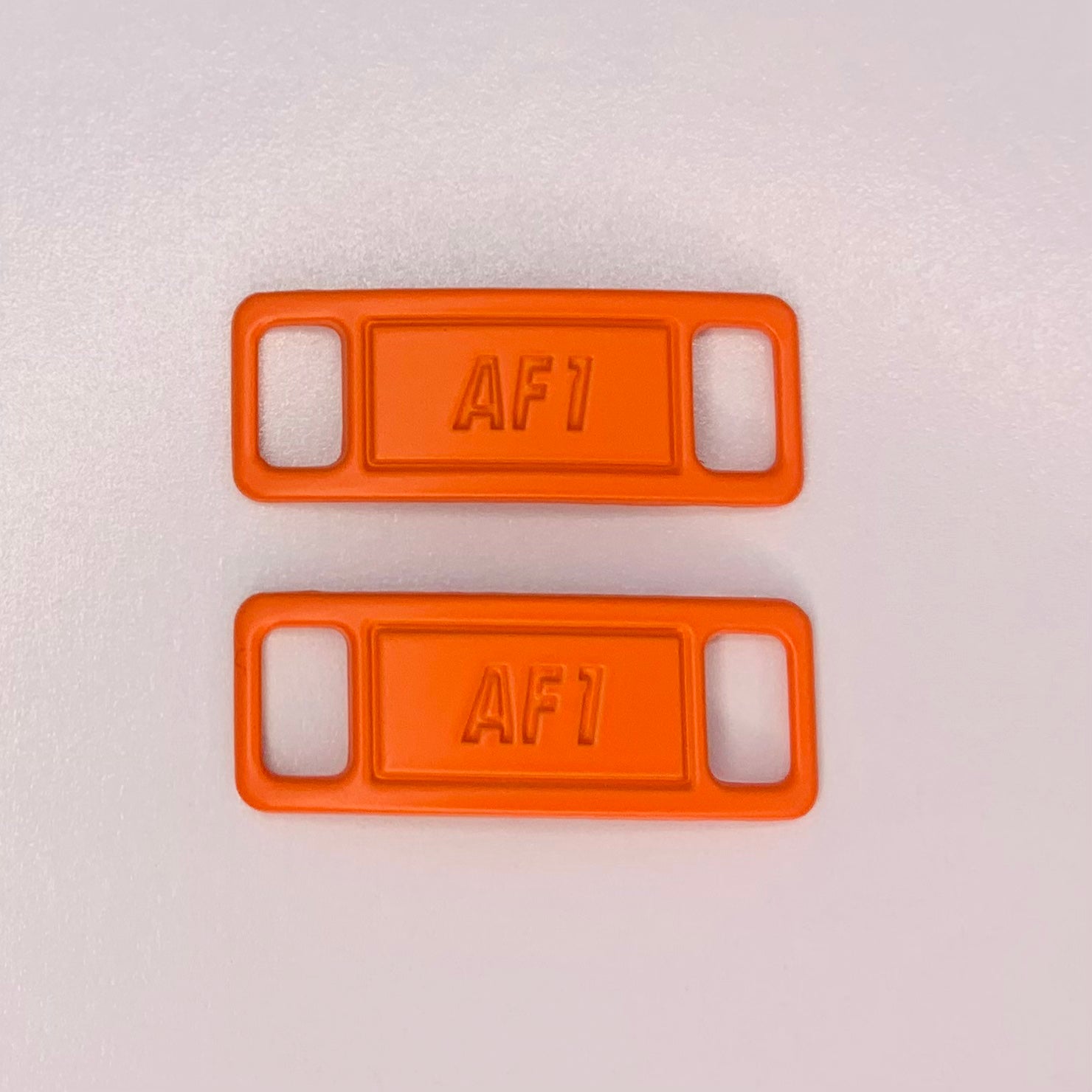 Orangefarbene AF1 Lace Locks