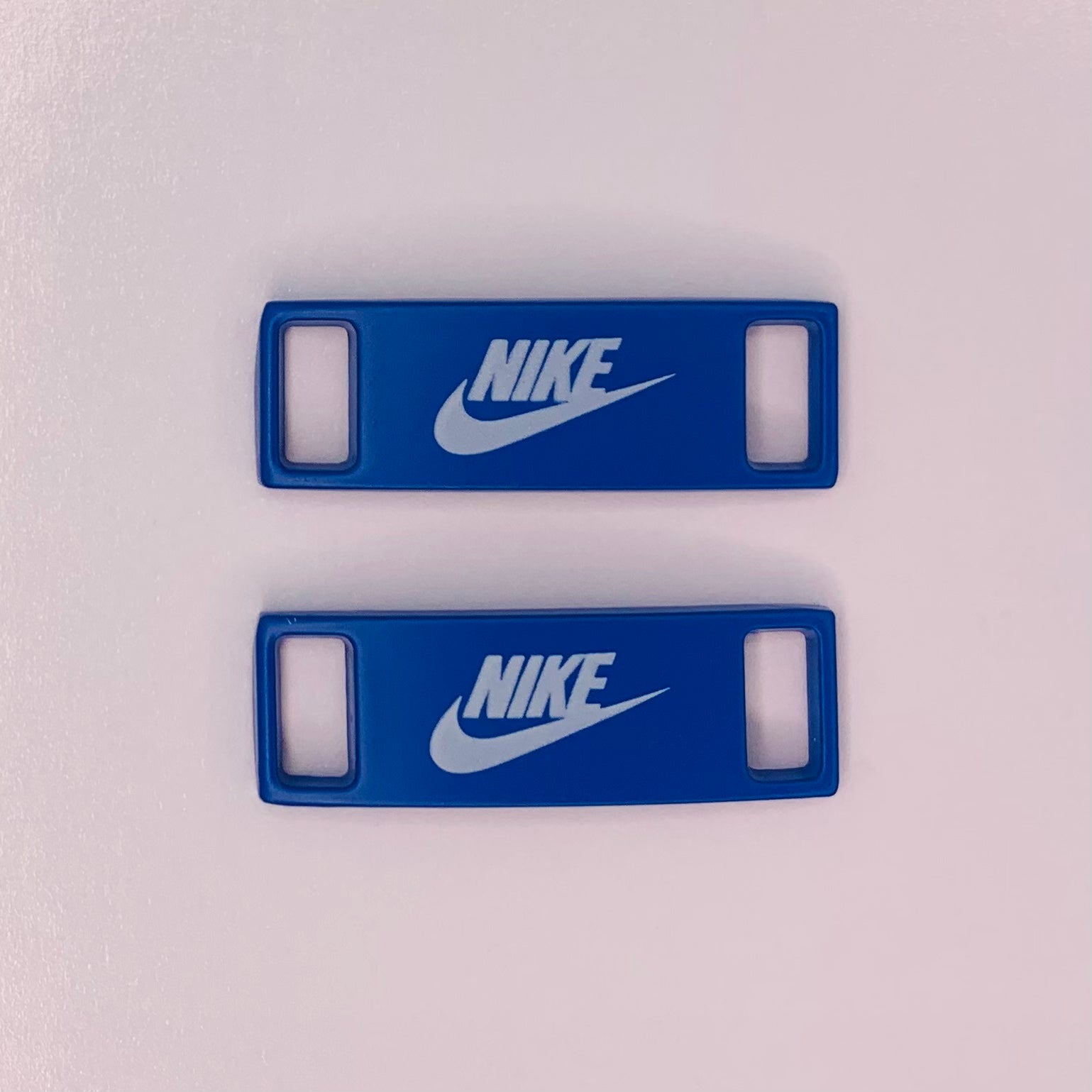 Blau / weiße Nike Lace Locks