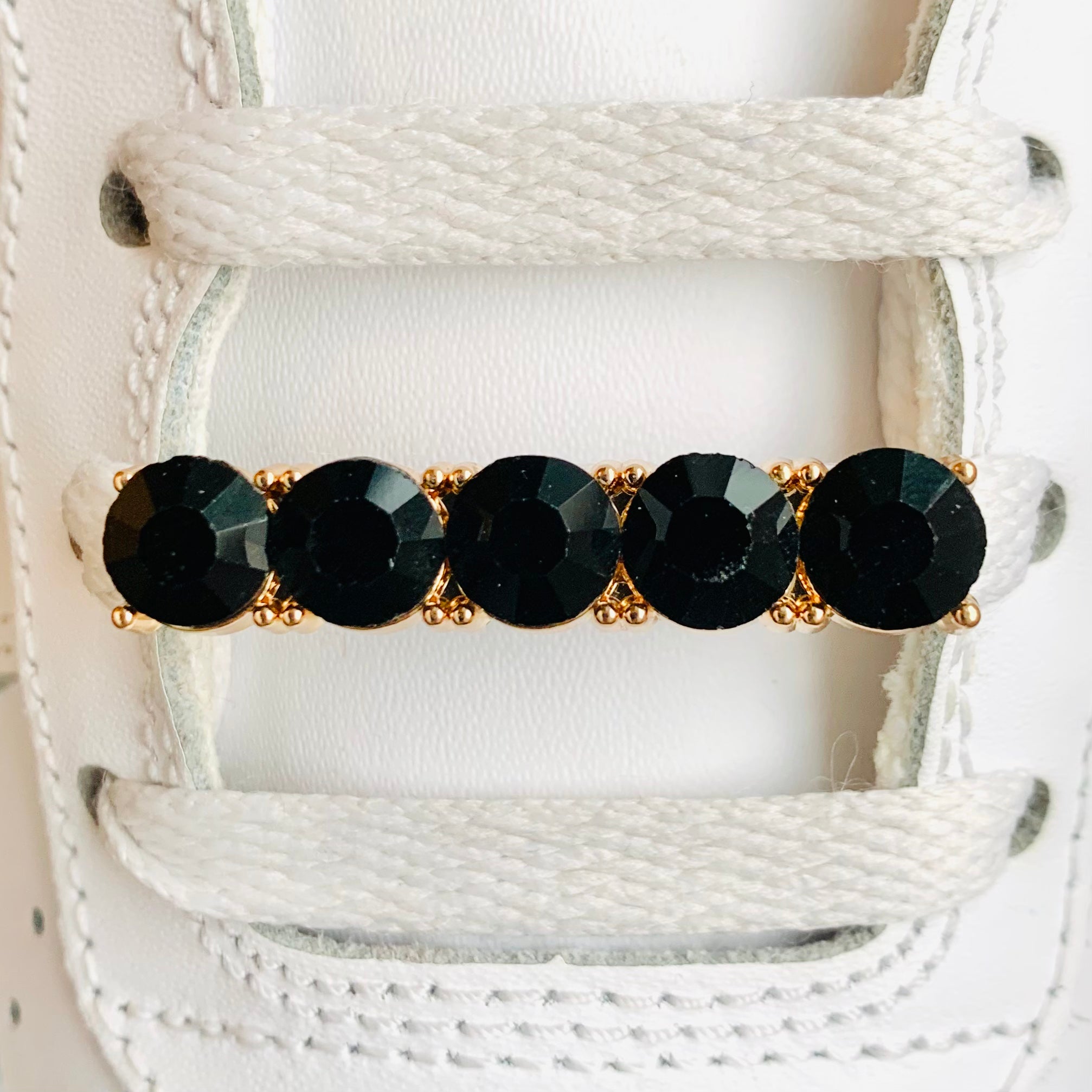 Gold / Black Shoe Lace Locks