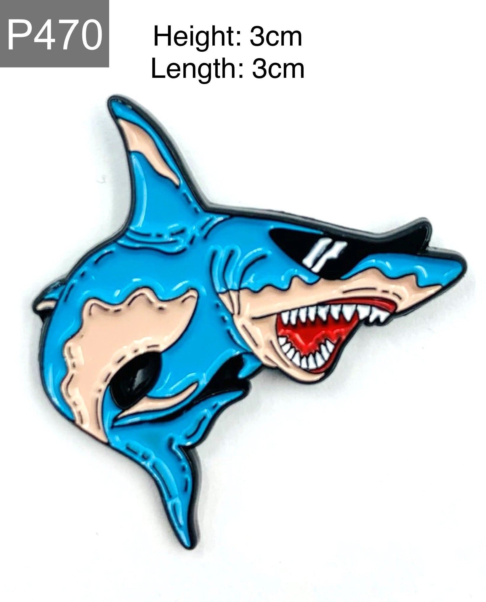 Shark with sunglasses Enamel Pin