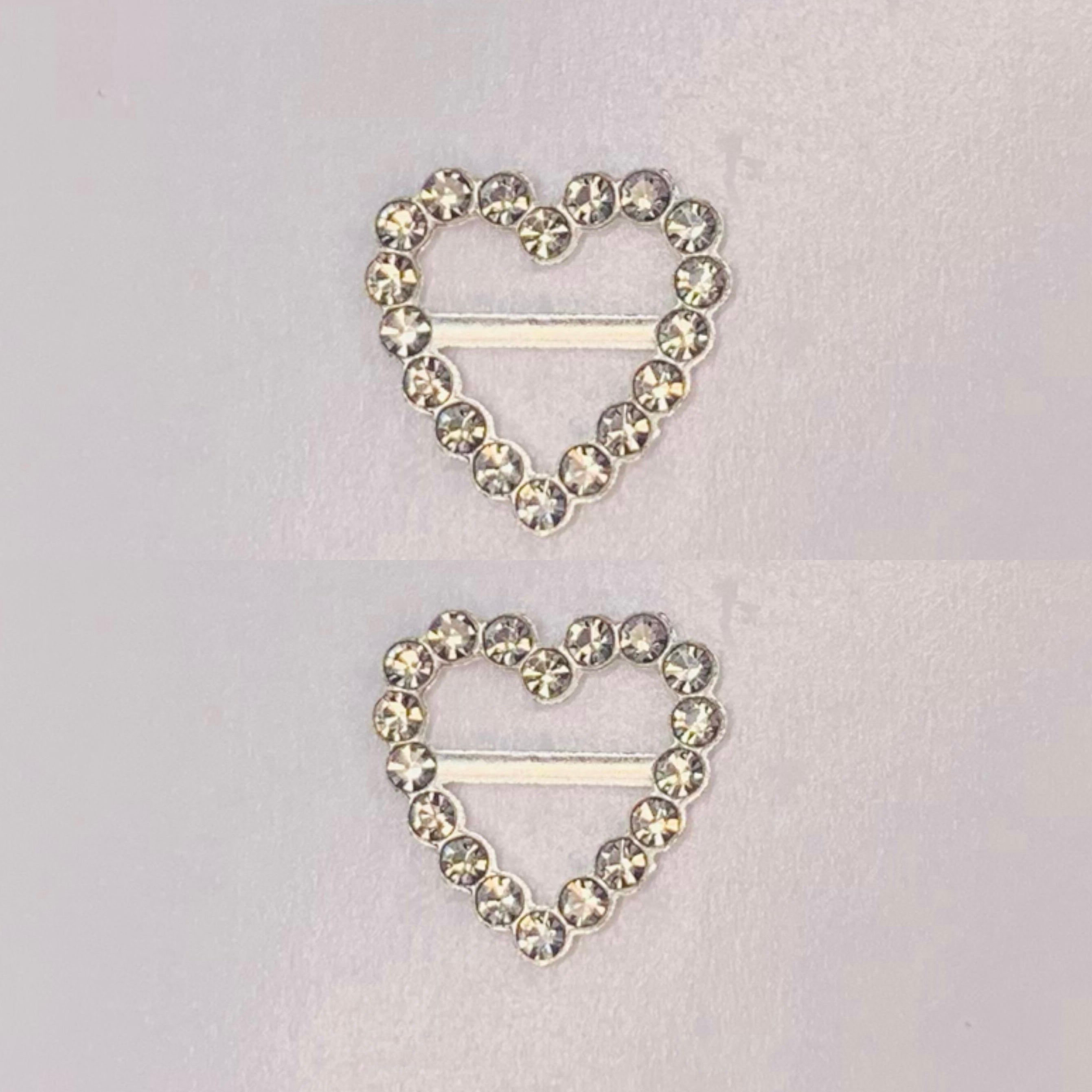 Silver Heart Lace Locks