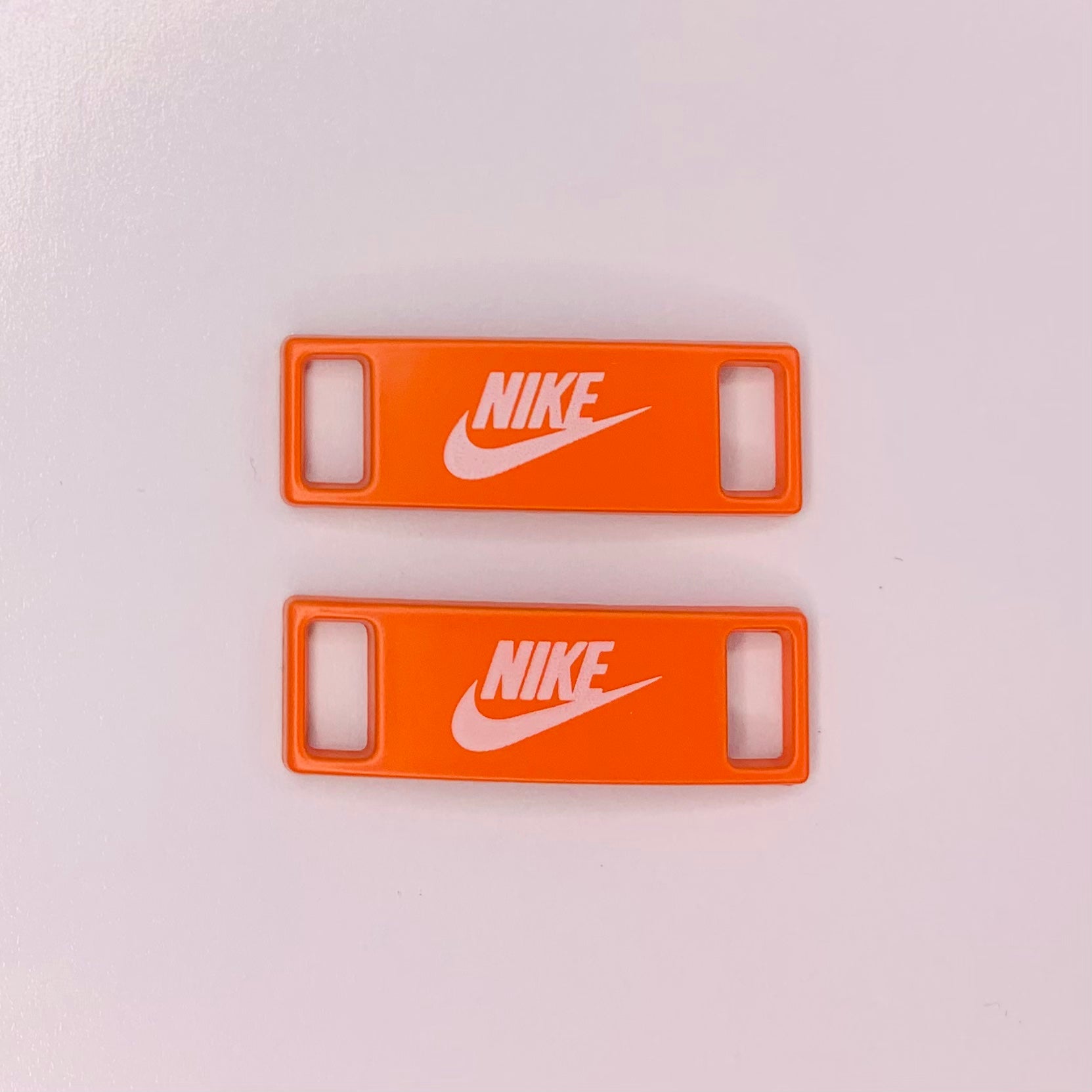 Orange / White Nike Lace Locks