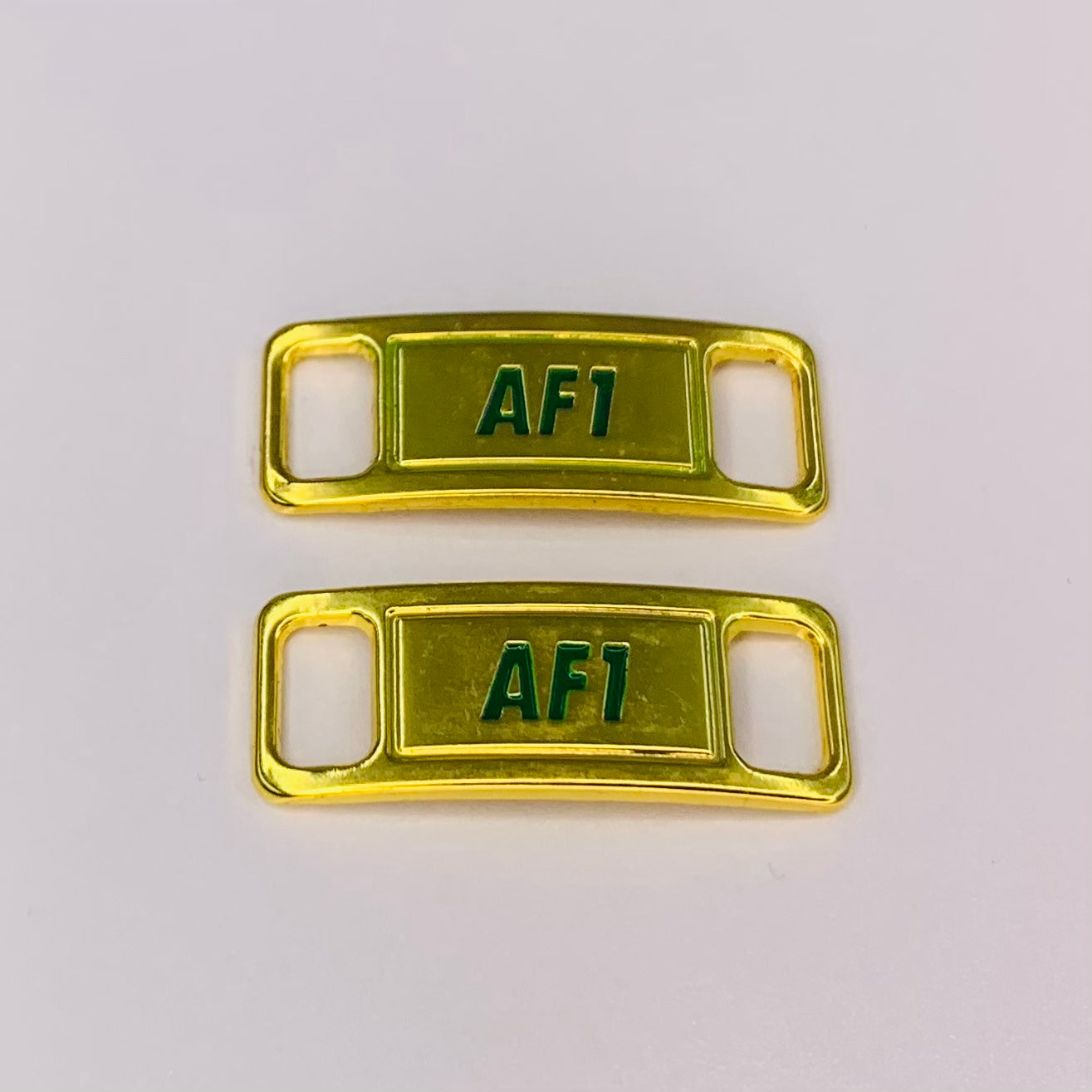 Gold / Green AF1 Lace Locks