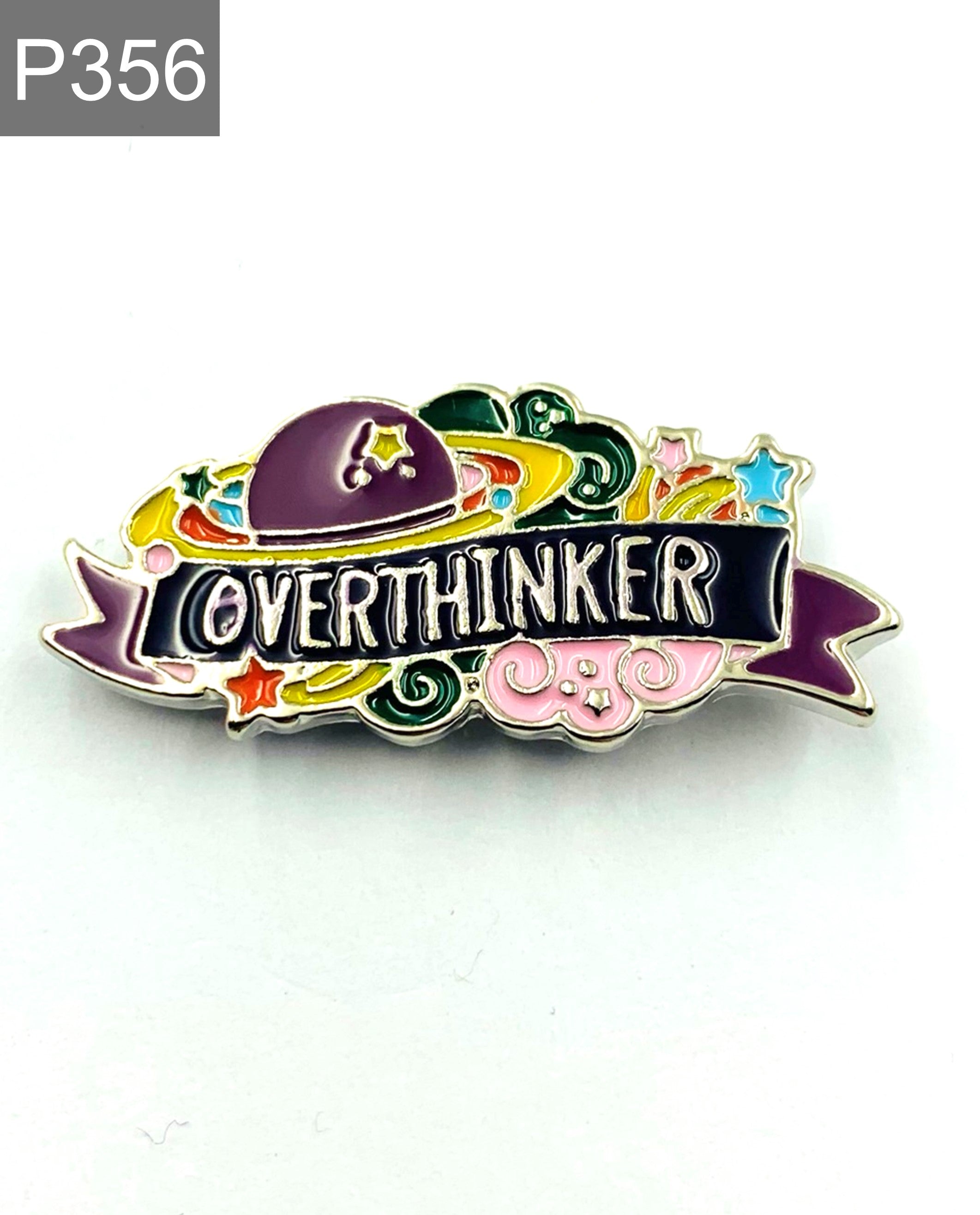 Spruch "Overthinker" Emaille Pin