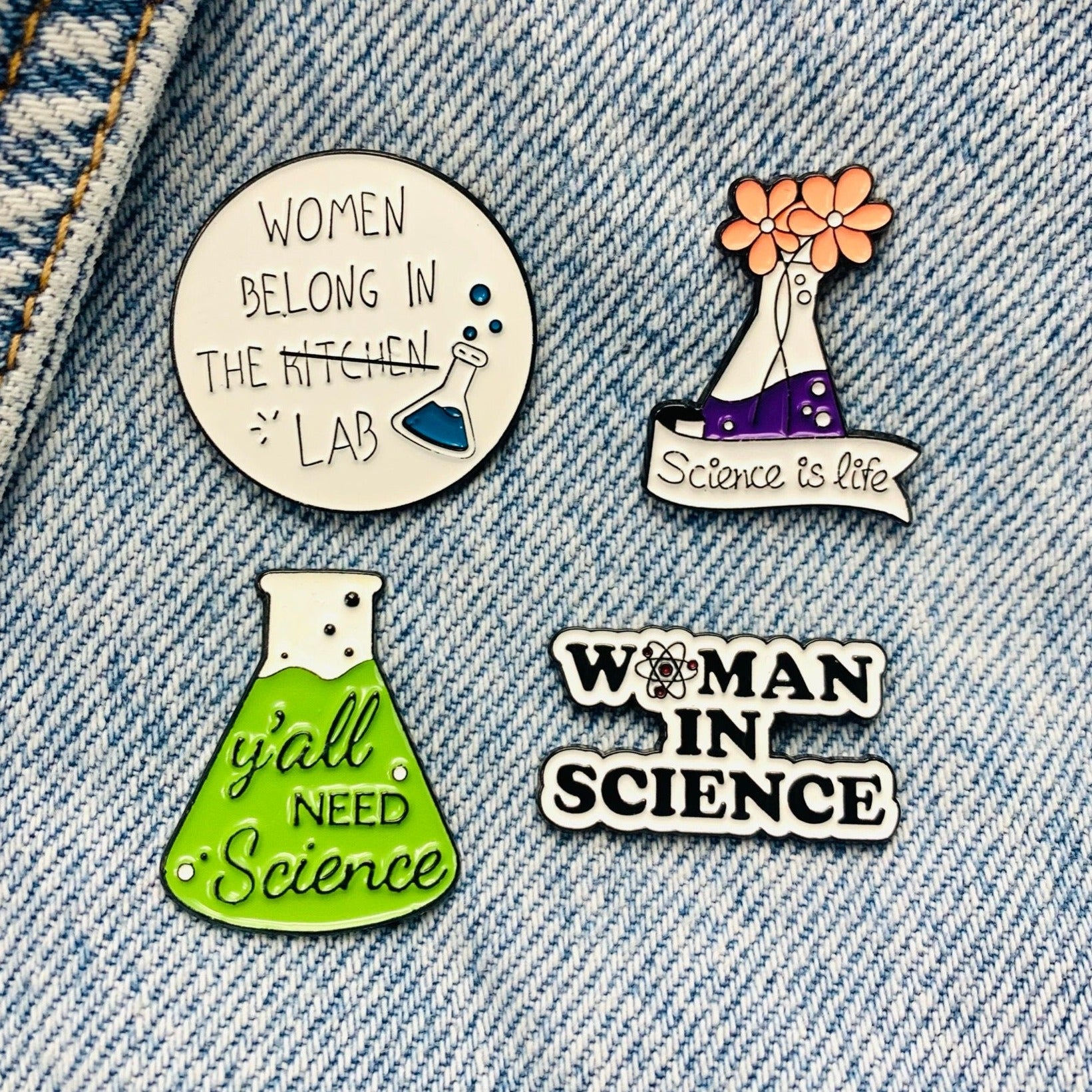 Wissenschafts Emaille Pin