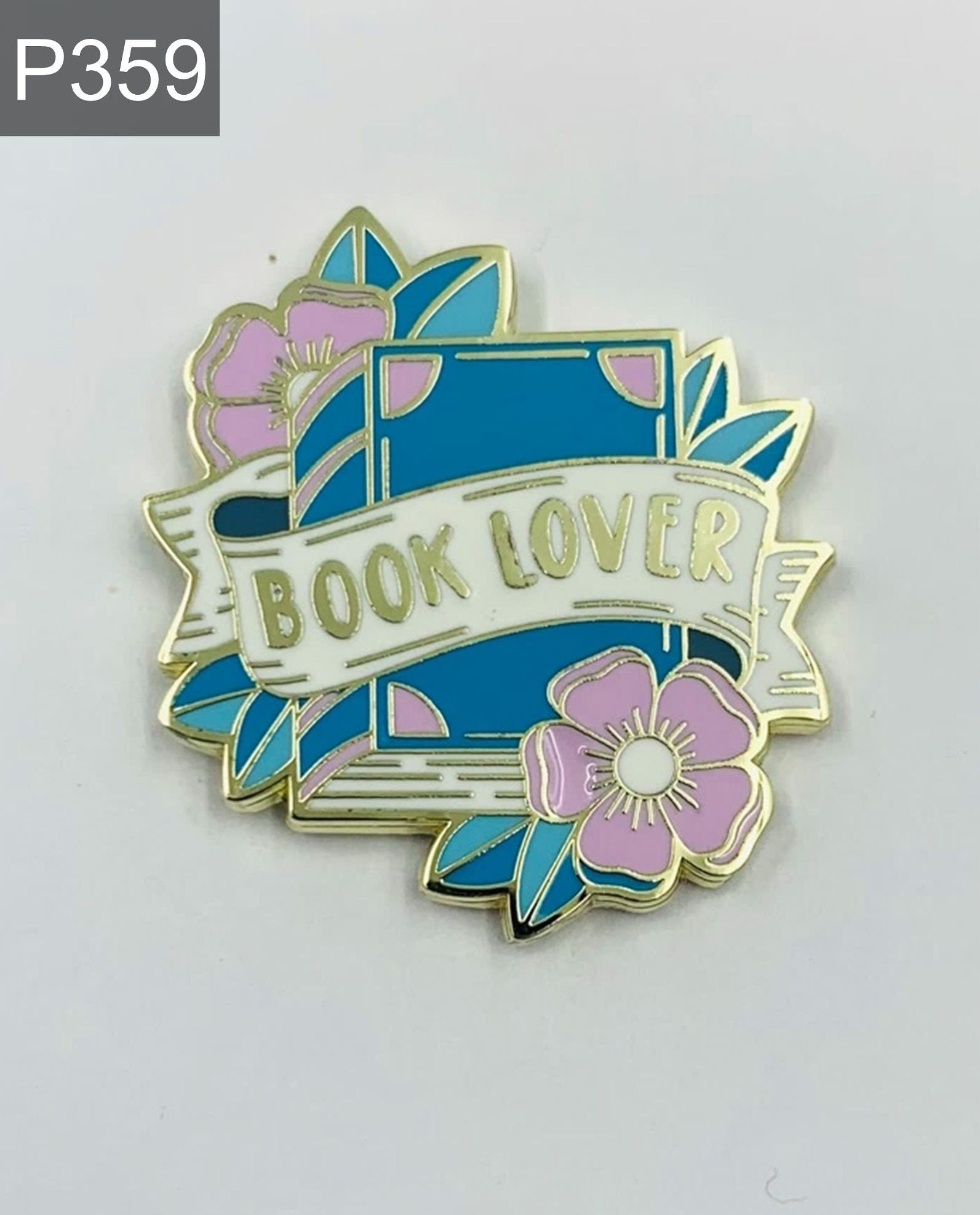 Book Lover Enamel Pin