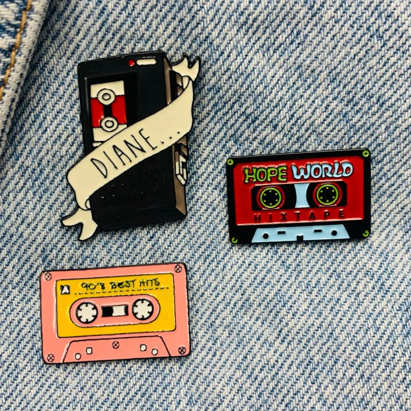 Cassette Enamel Pin