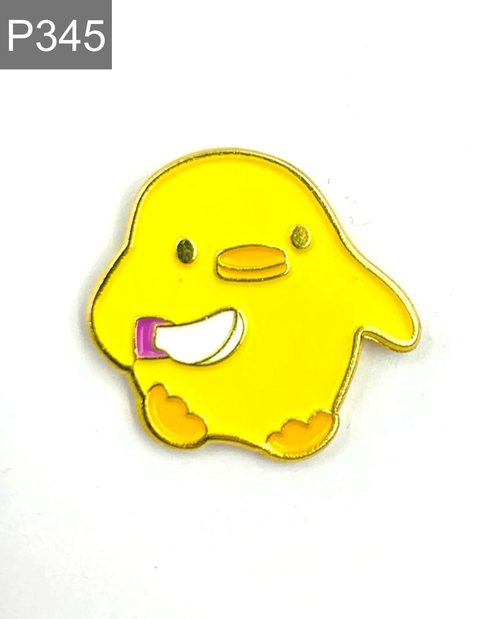 Duck with knife Enamel Pin