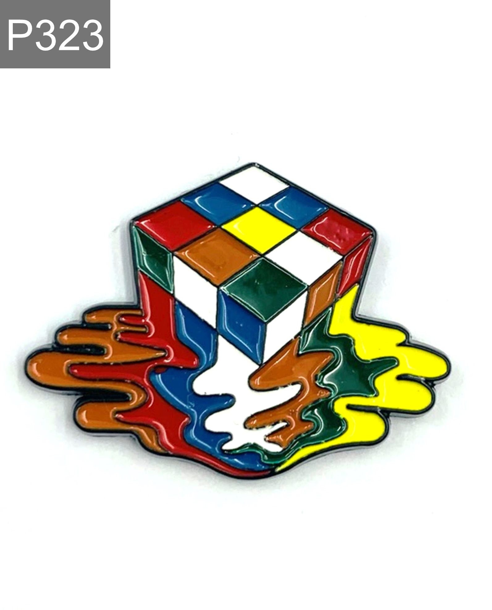 Rubik's Cube Enamel Pin