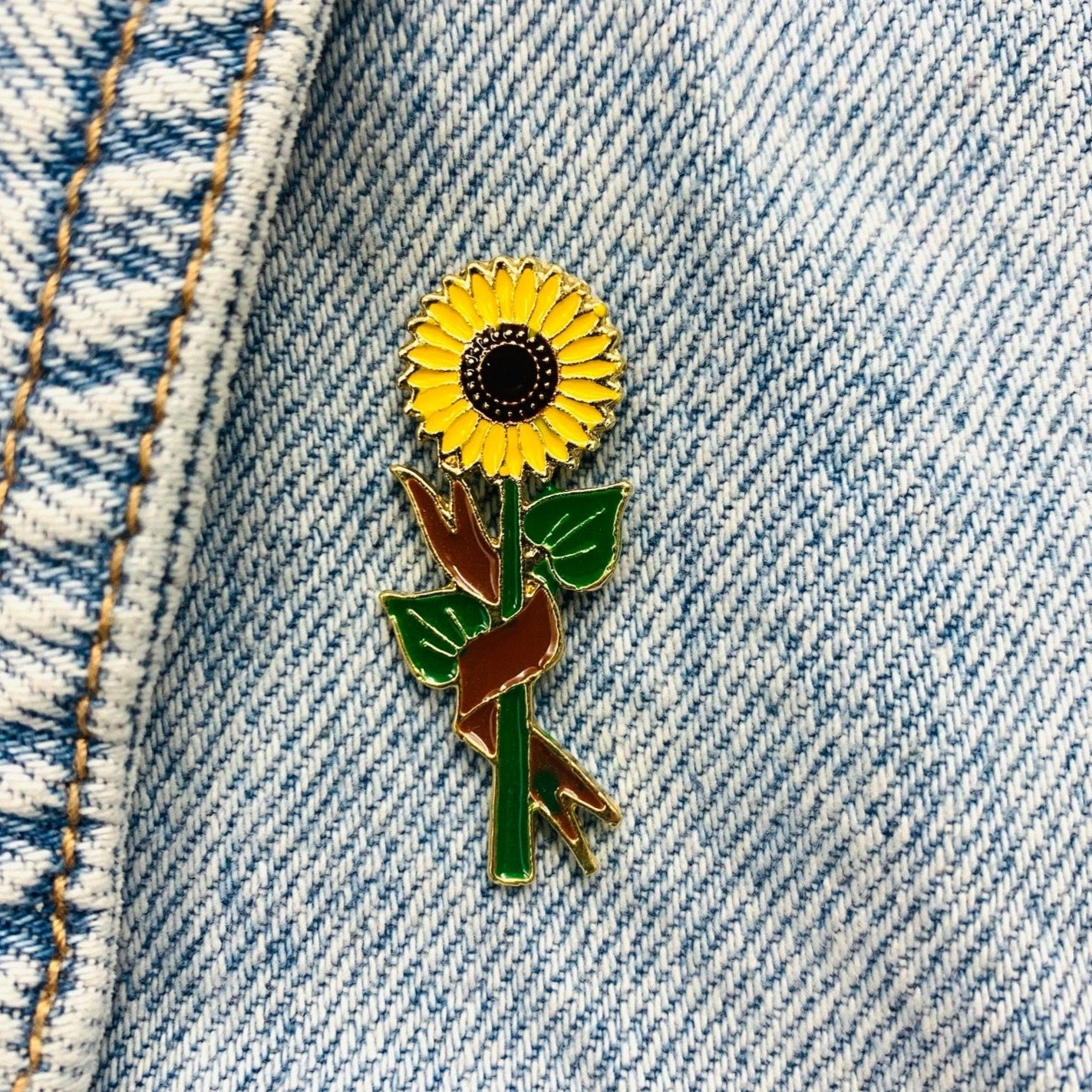 Sunflower Enamel Pin