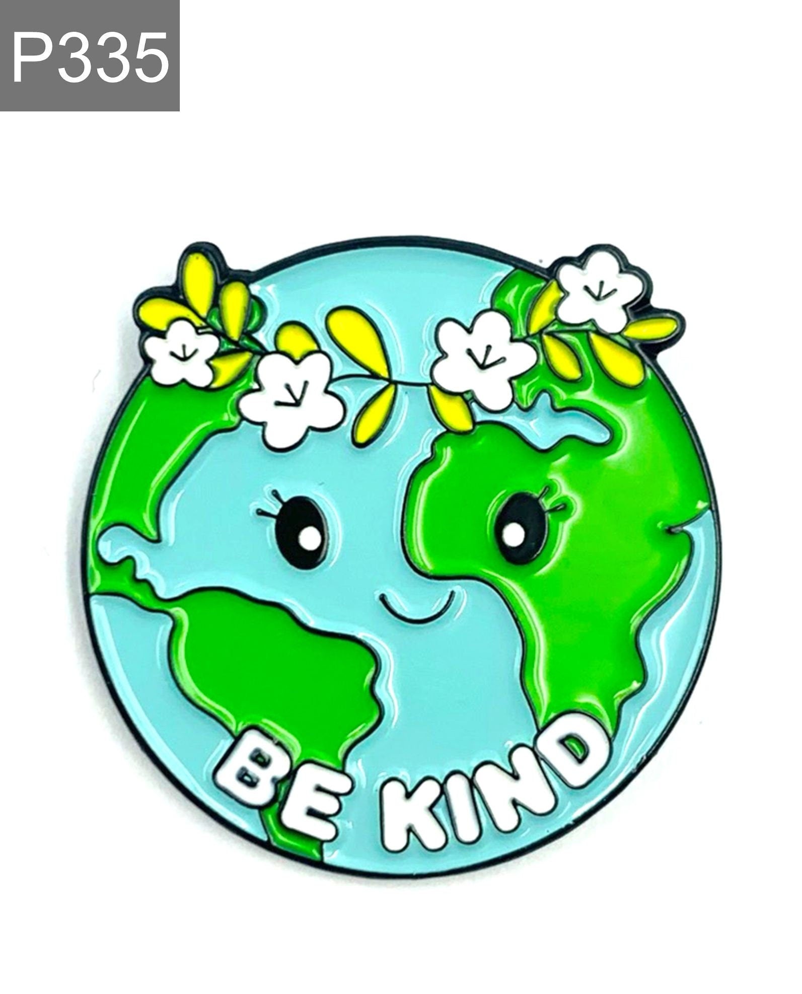 Erde "Be Kind" Emaille Pin