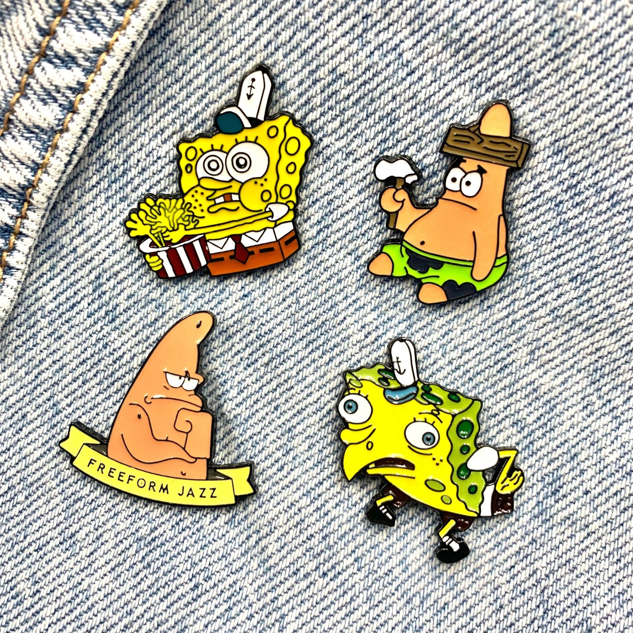 SpongeBob / Patrick Enamel Pin