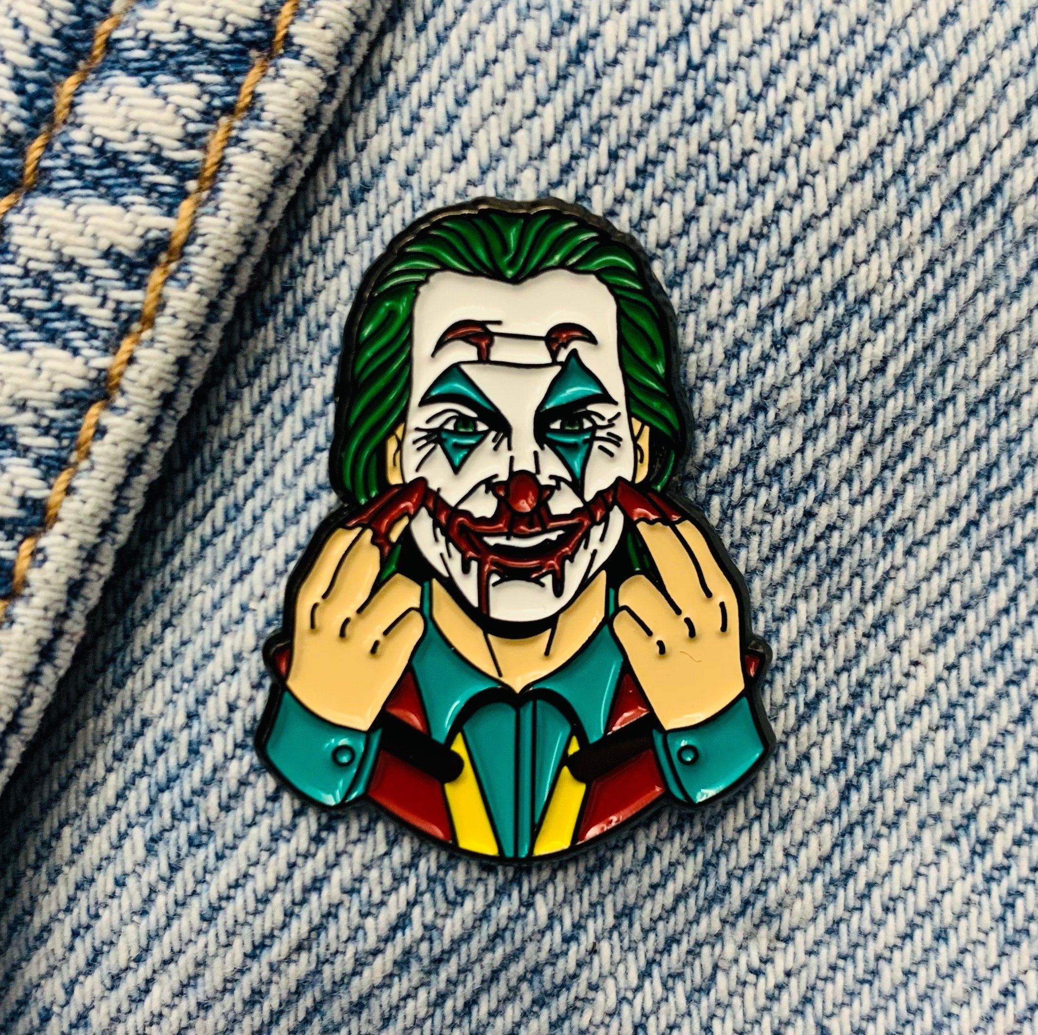 Joker Enamel Pin