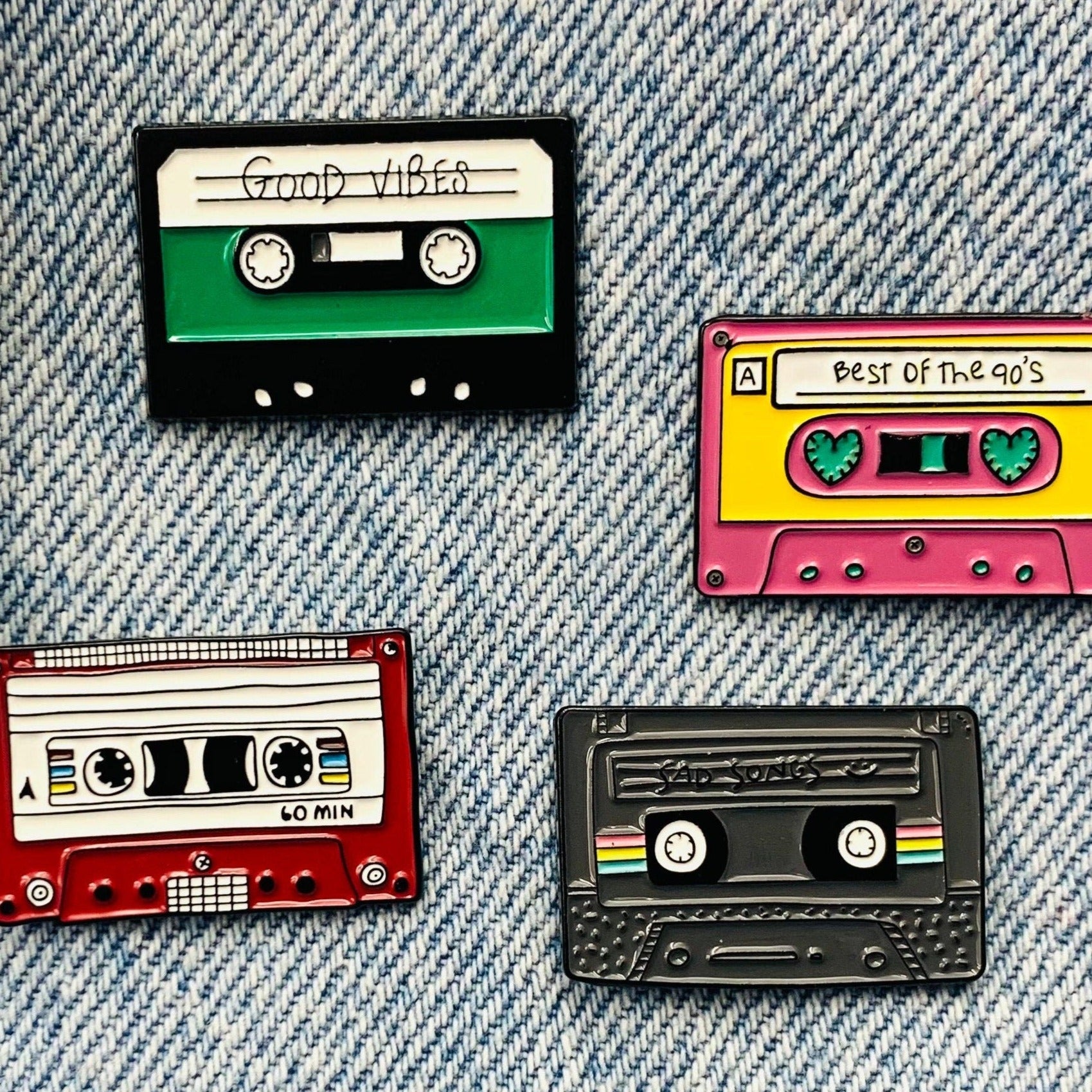 Cassette with sayings Enamel Pin