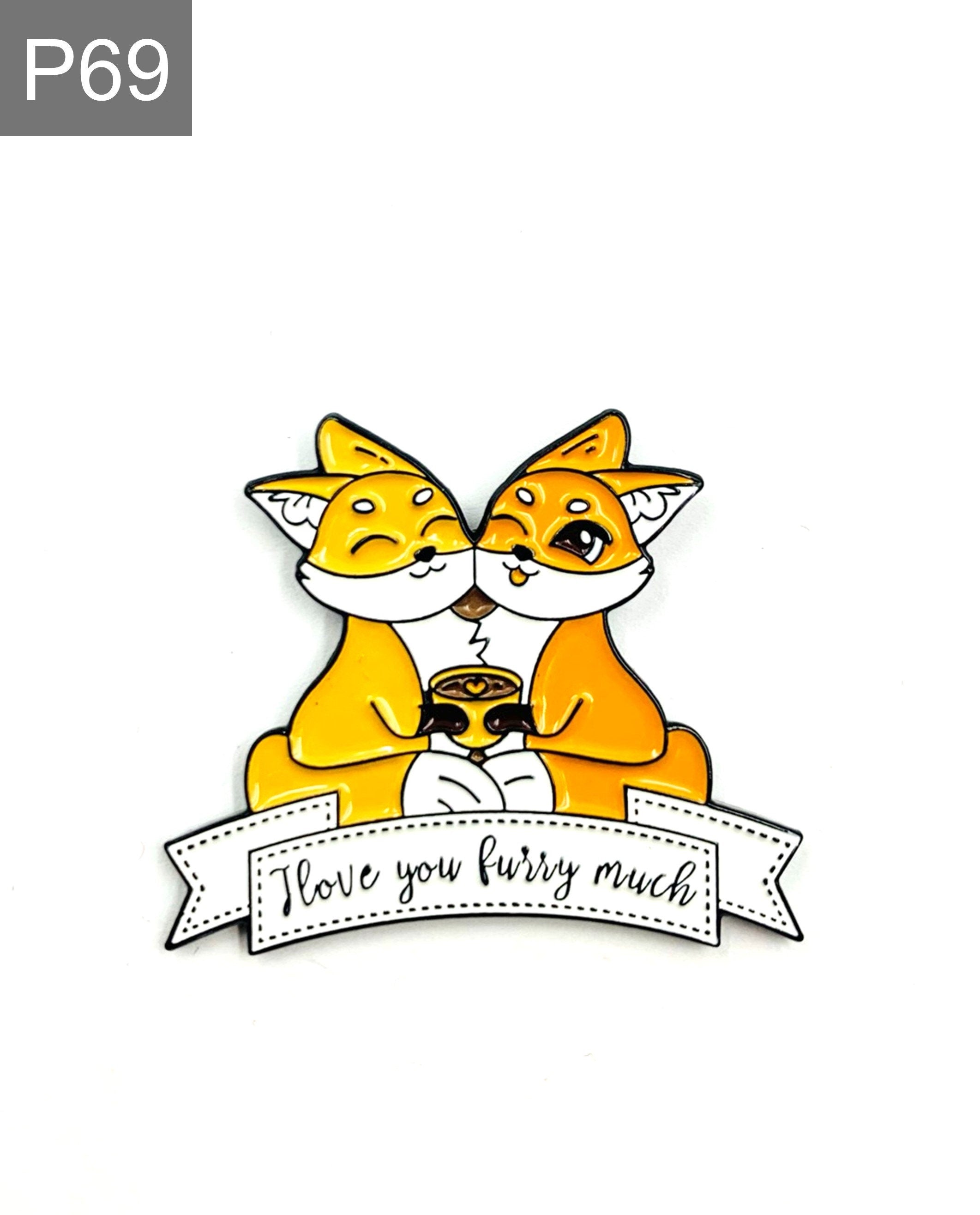 Fox Enamel Pin