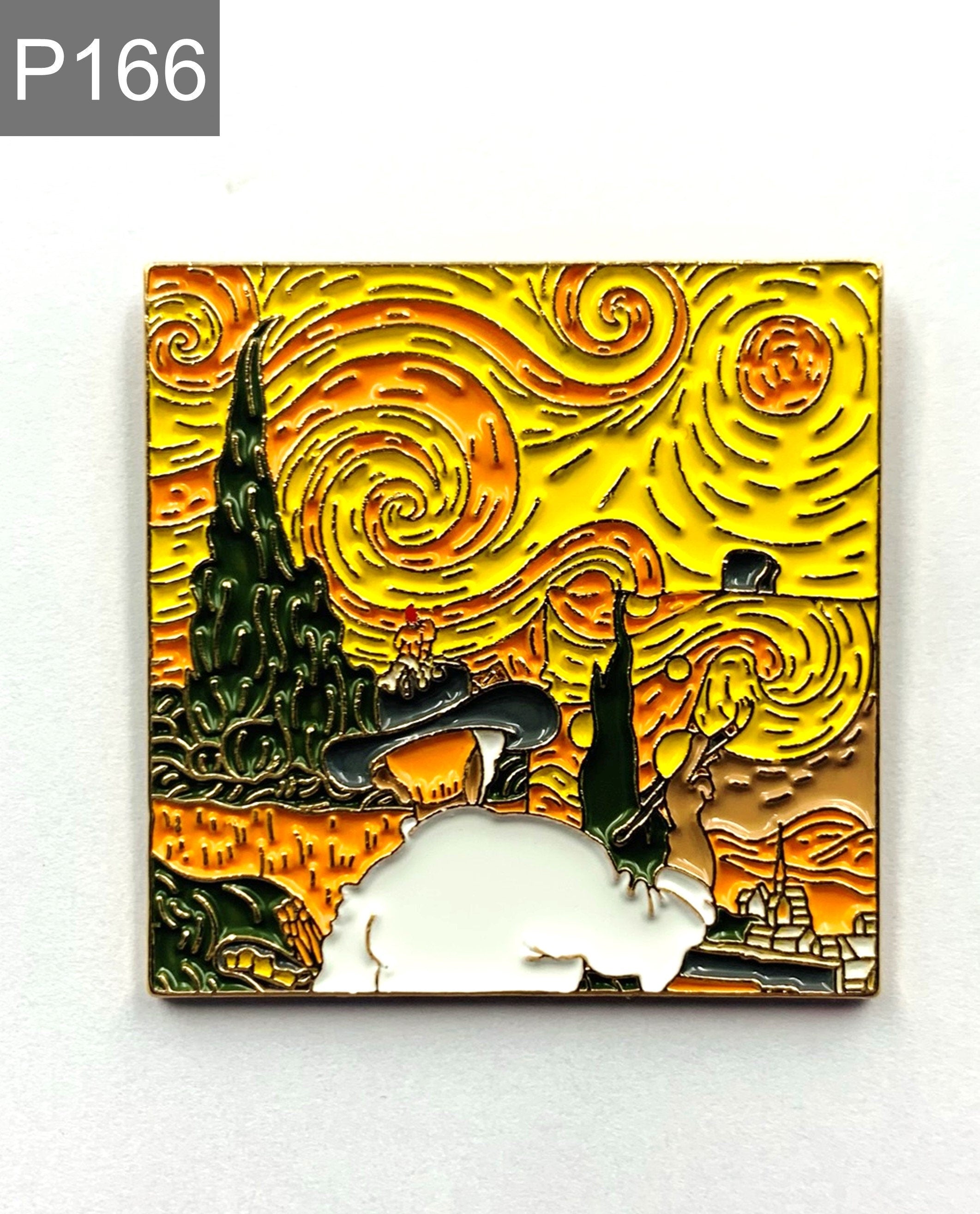 Van Gogh Wheat Field Enamel Pin