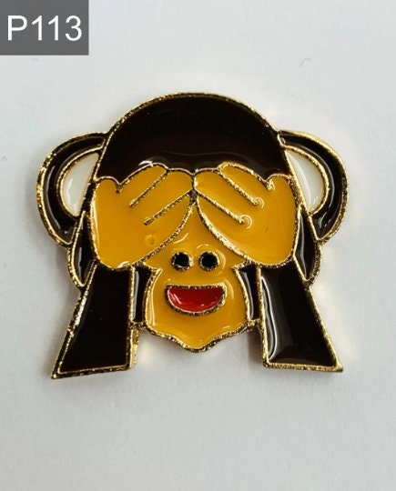 Three little monkeys Enamel Pins