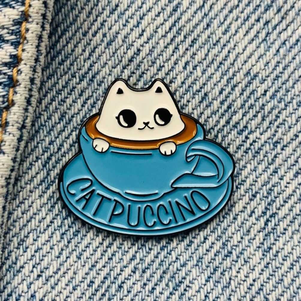 Catpuccino Emaille Pin