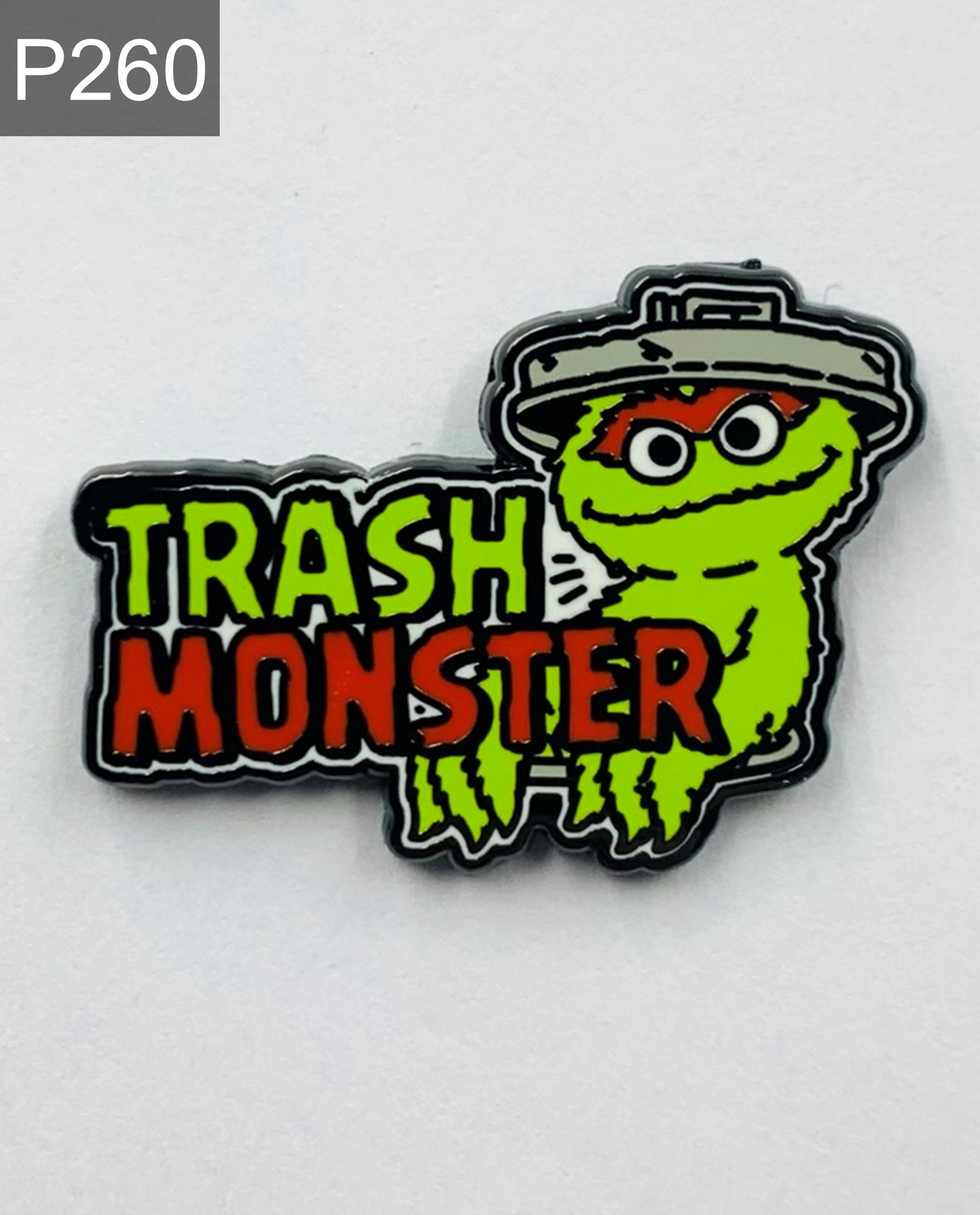 Trash Monster Emaille Pin 