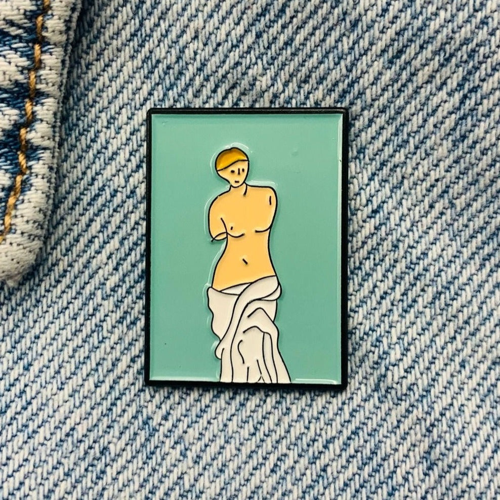 Abstrakte Figur Emaille Pin