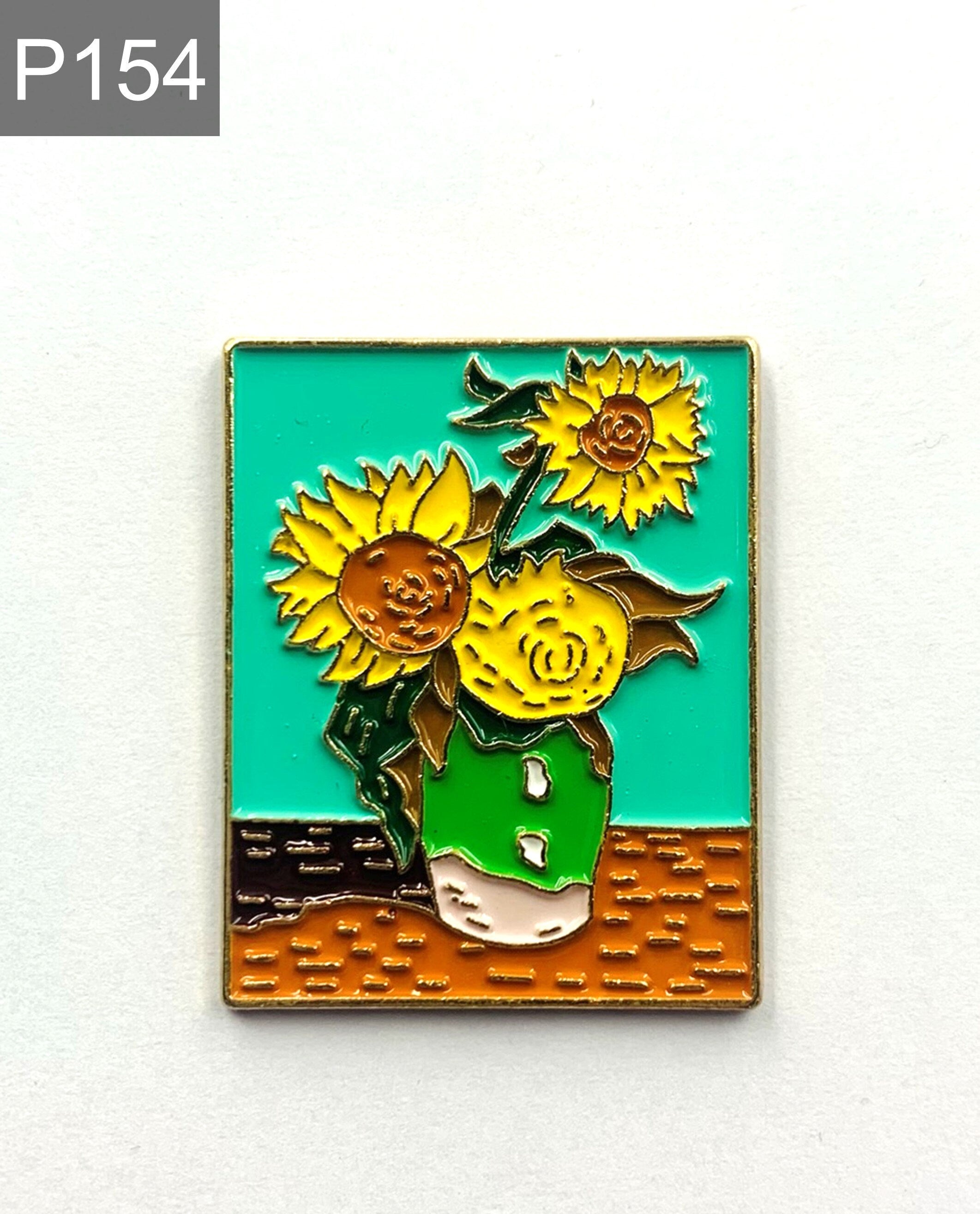 Van Gogh Kunst Sonnenblumen Emaille Pin  