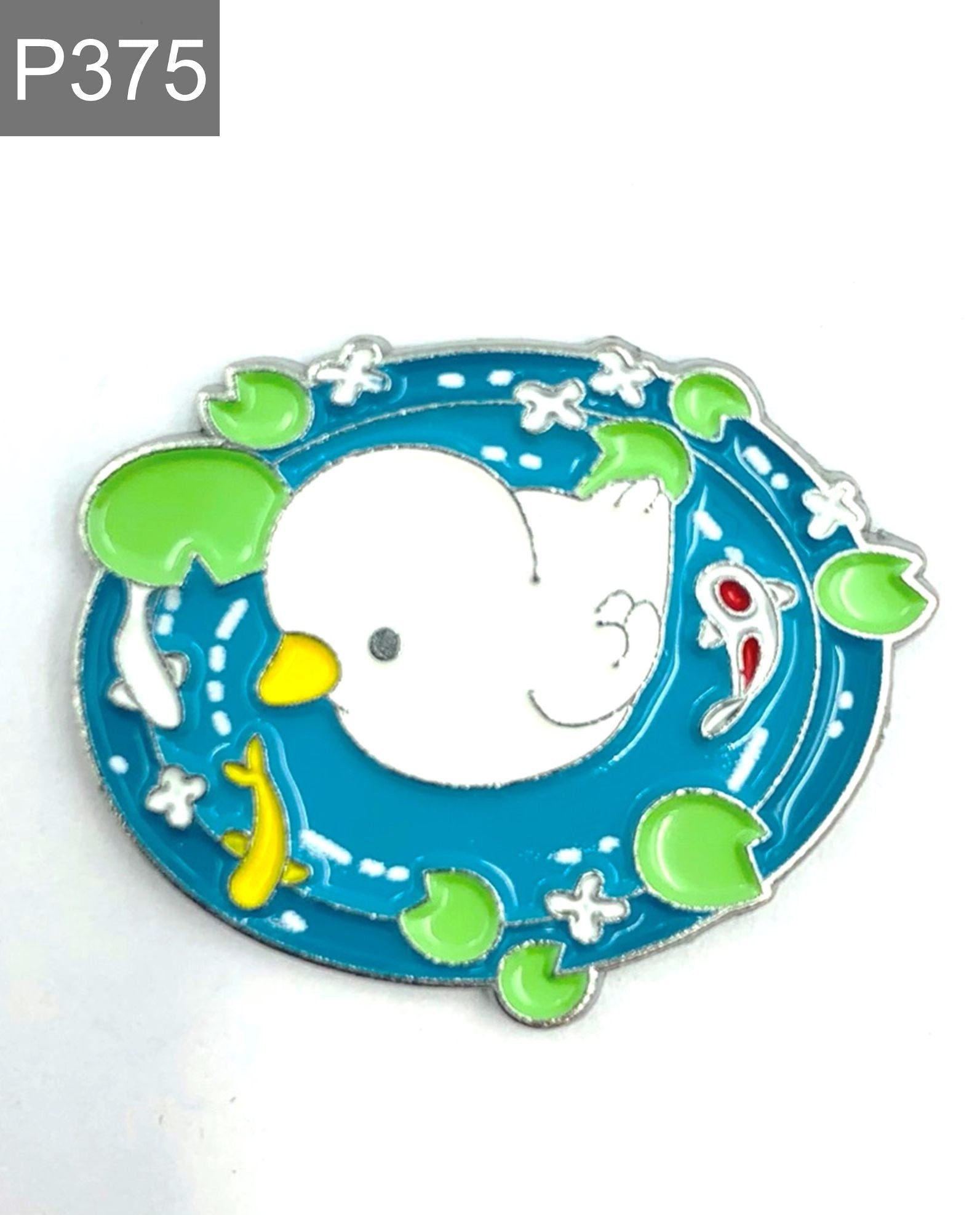 Swimming duck Enamel Pin