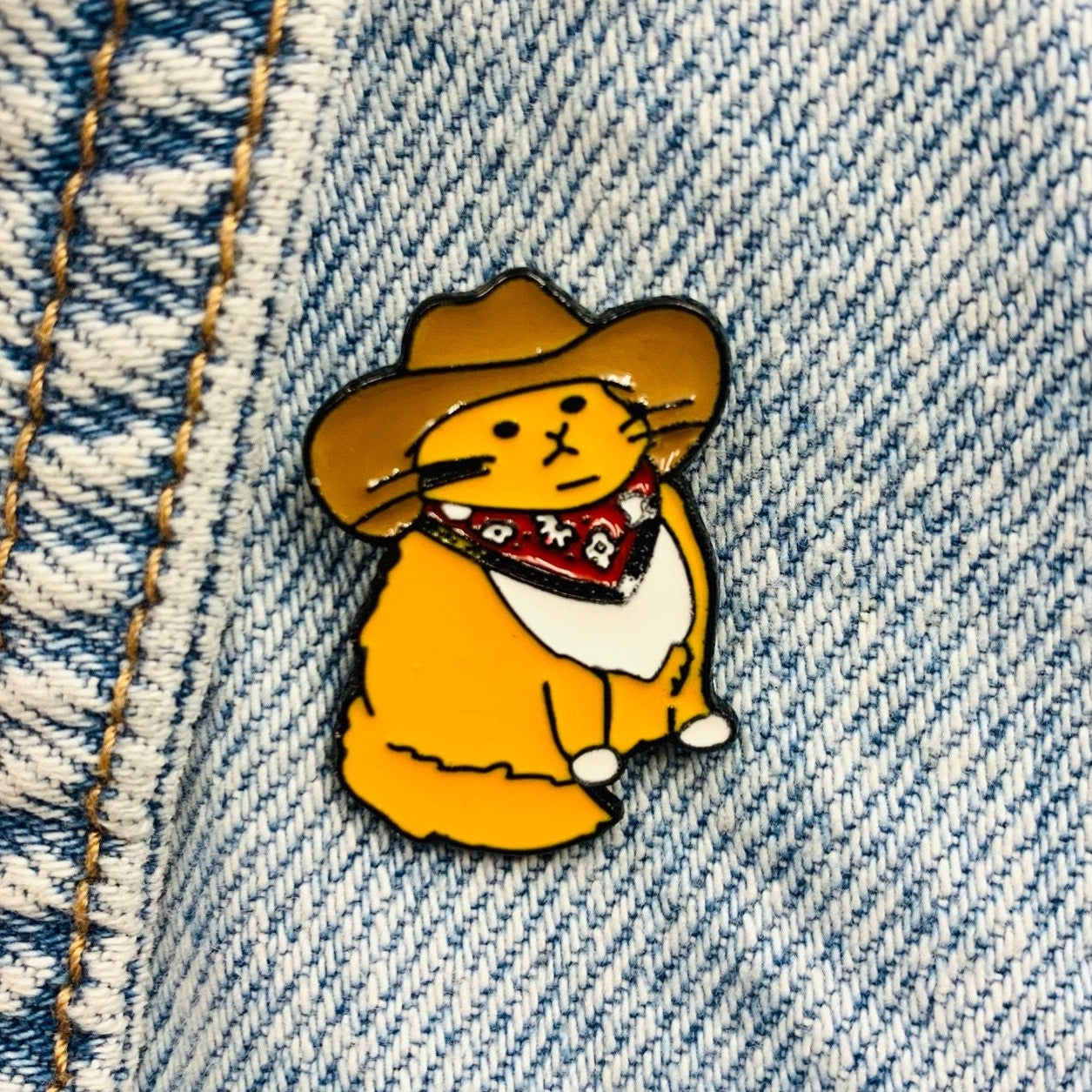 Cowboy cat Enamel Pin