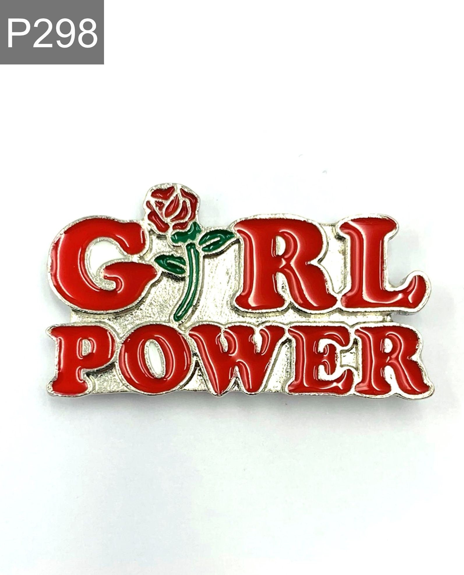 Saying "Girl Power" Enamel Pin