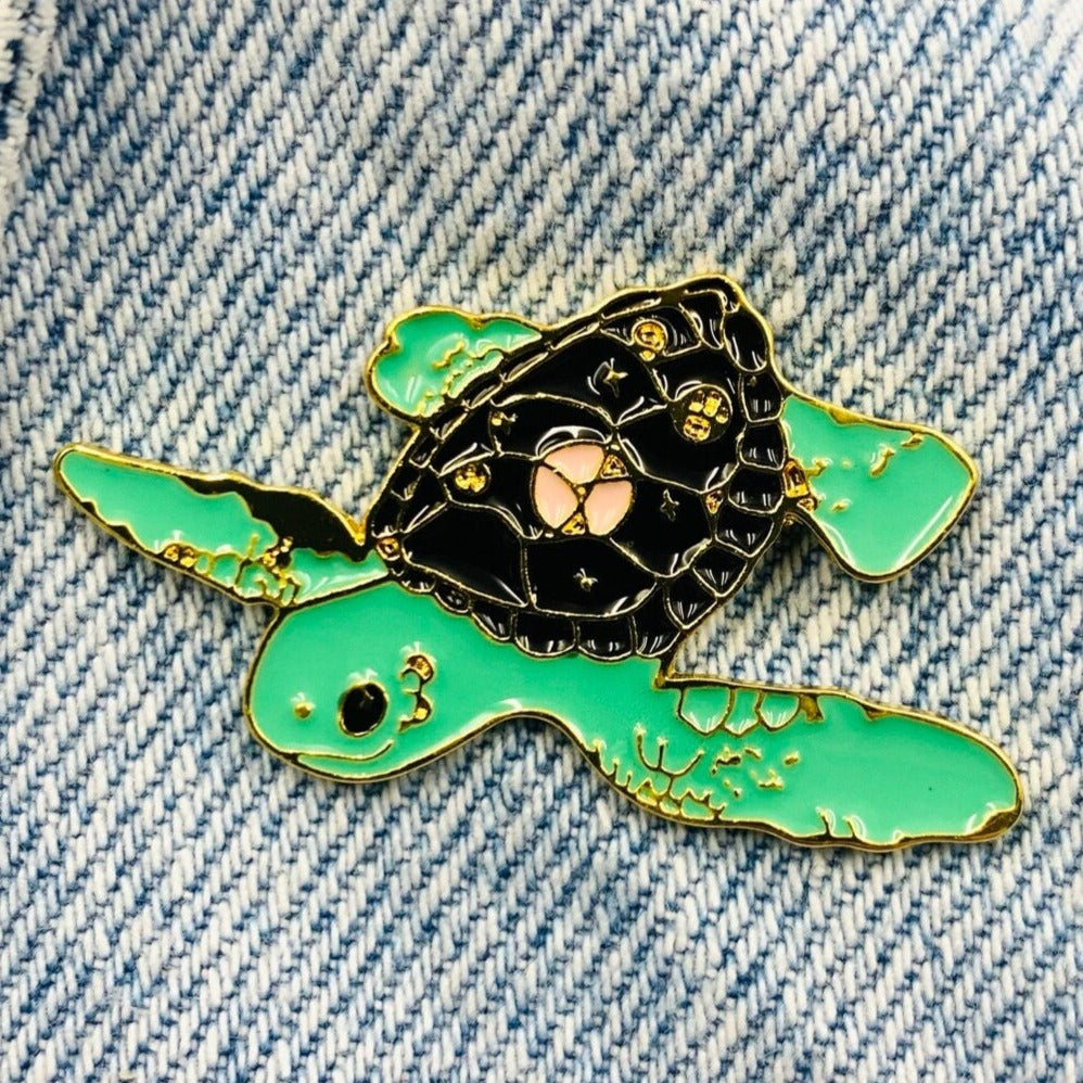 Schildkröte Emaille Pin 