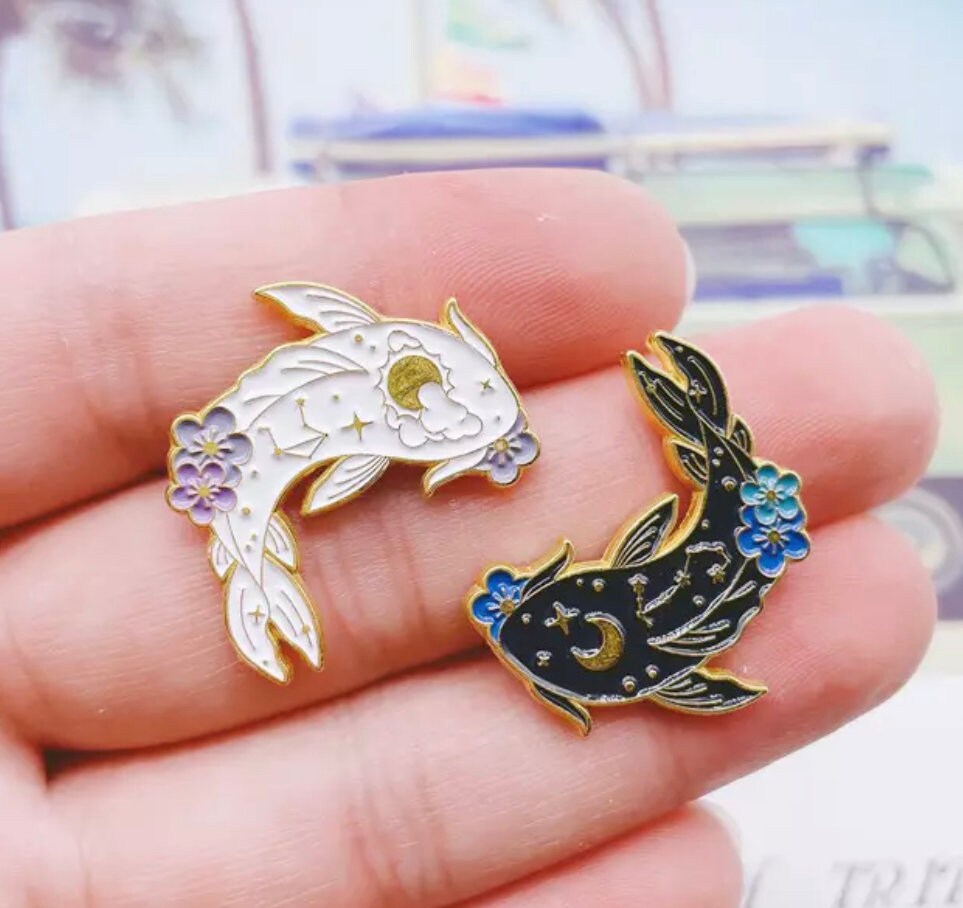 Koi fish astrology animal Enamel Pin