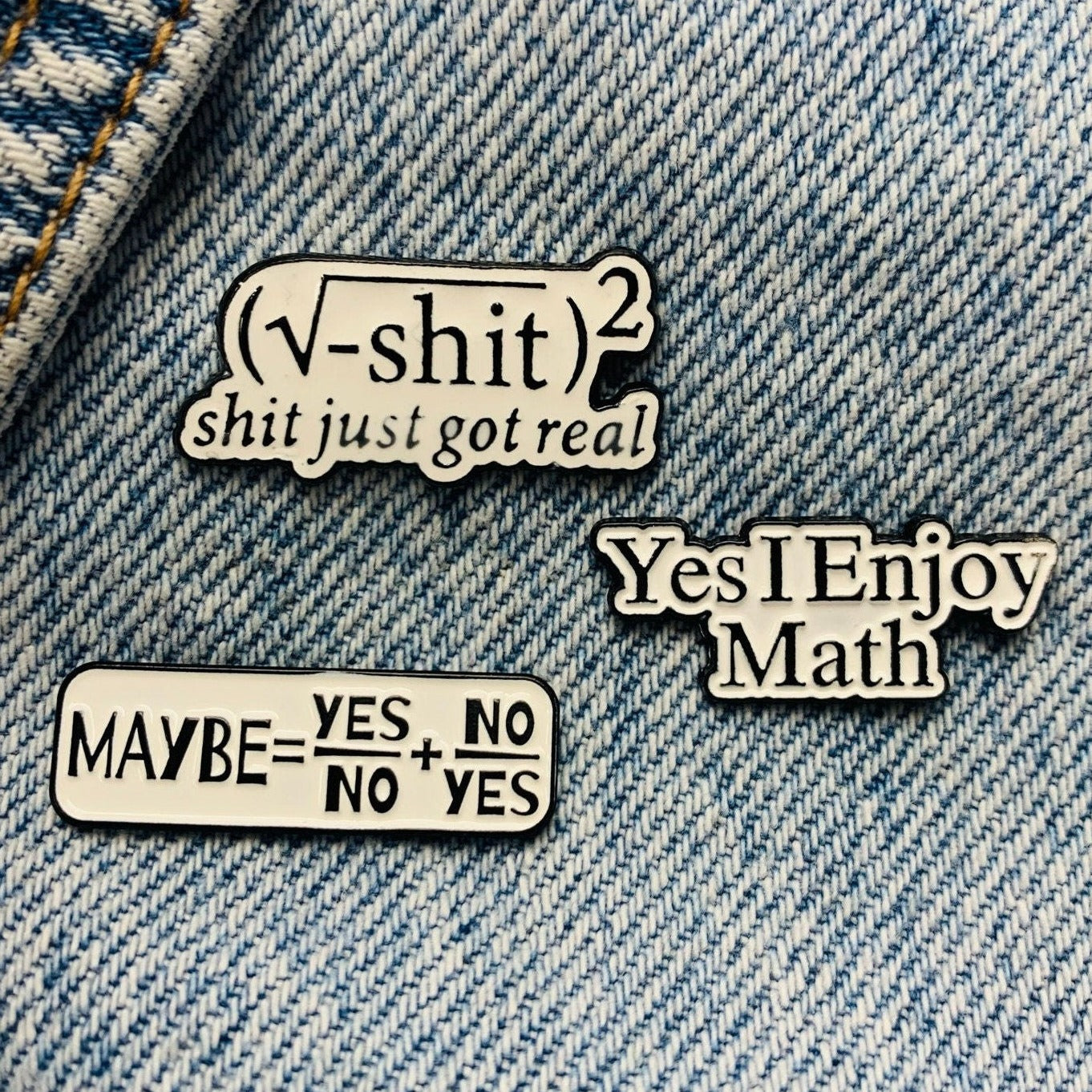 Math Enamel Pin